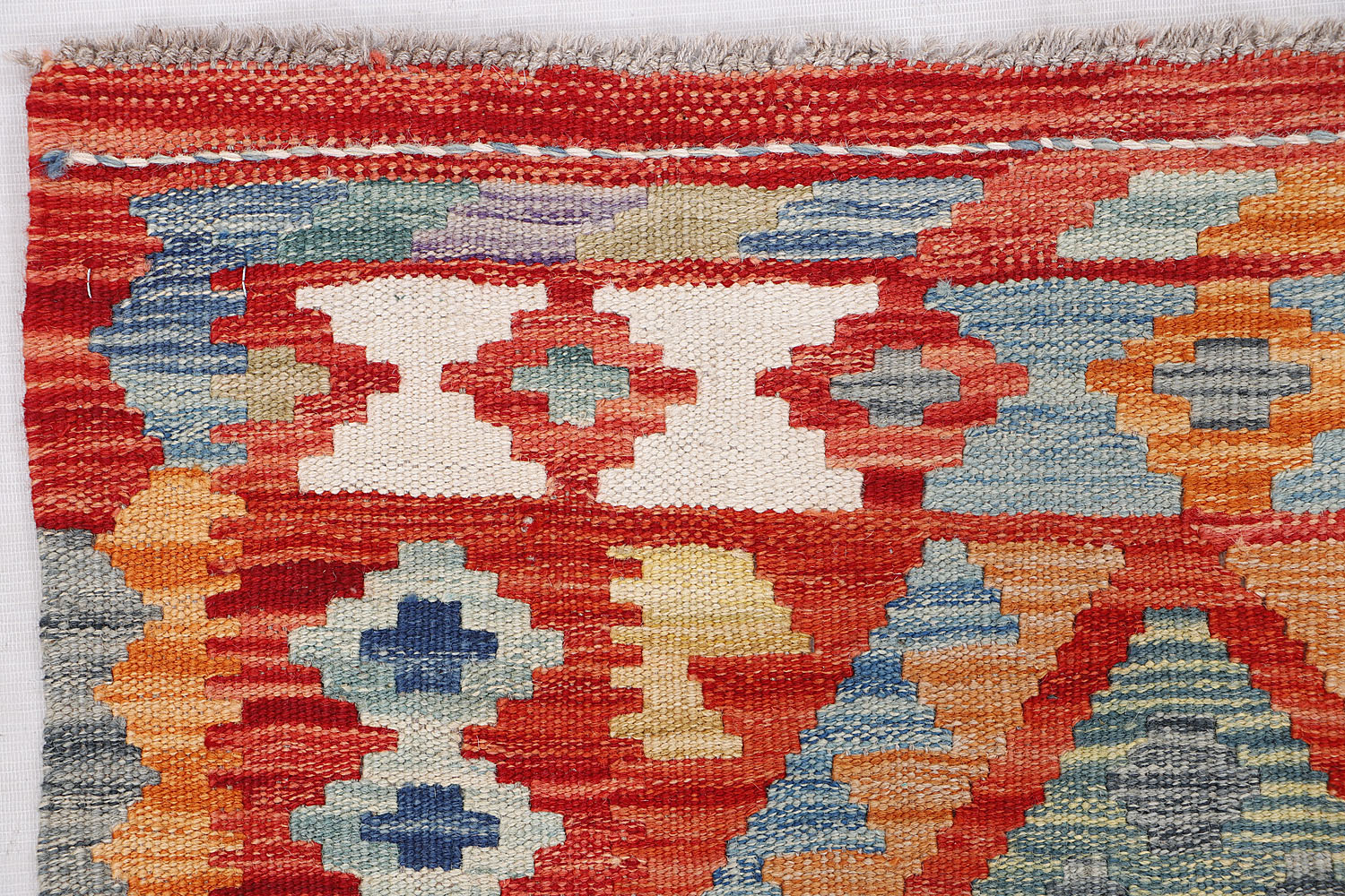 3' X 4' Multy Handmade Veggie Dye Kilim Rug Rectangular