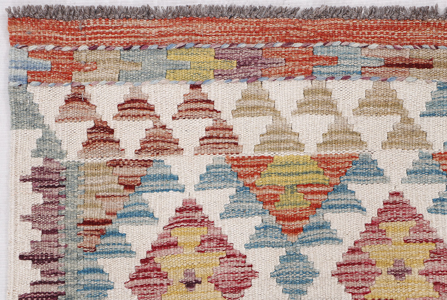 3' X 4' Multy Handmade Veggie Dye Kilim Rug Rectangular