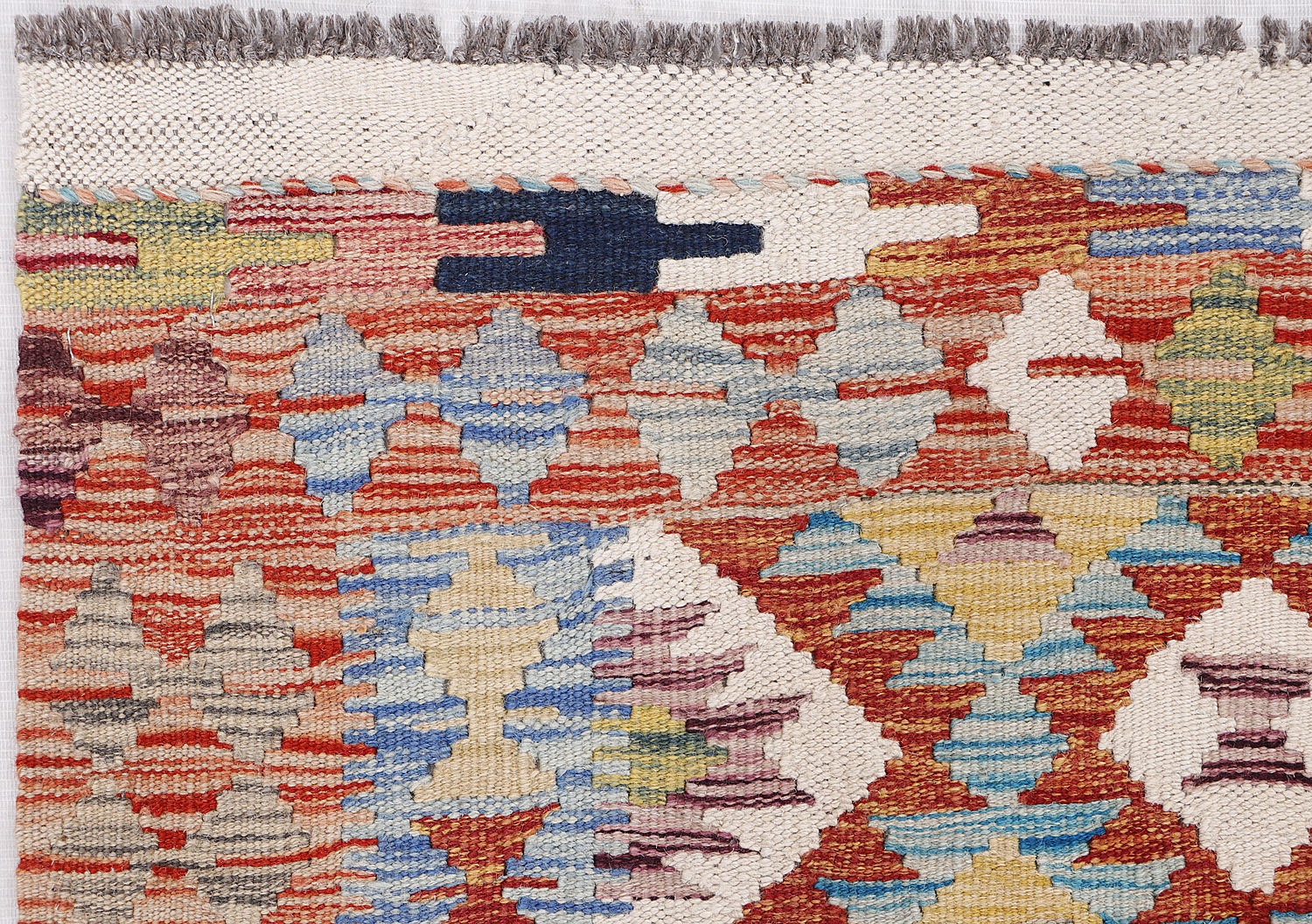 3' X 4' Multy Handmade Veggie Dye Kilim Rug Rectangular