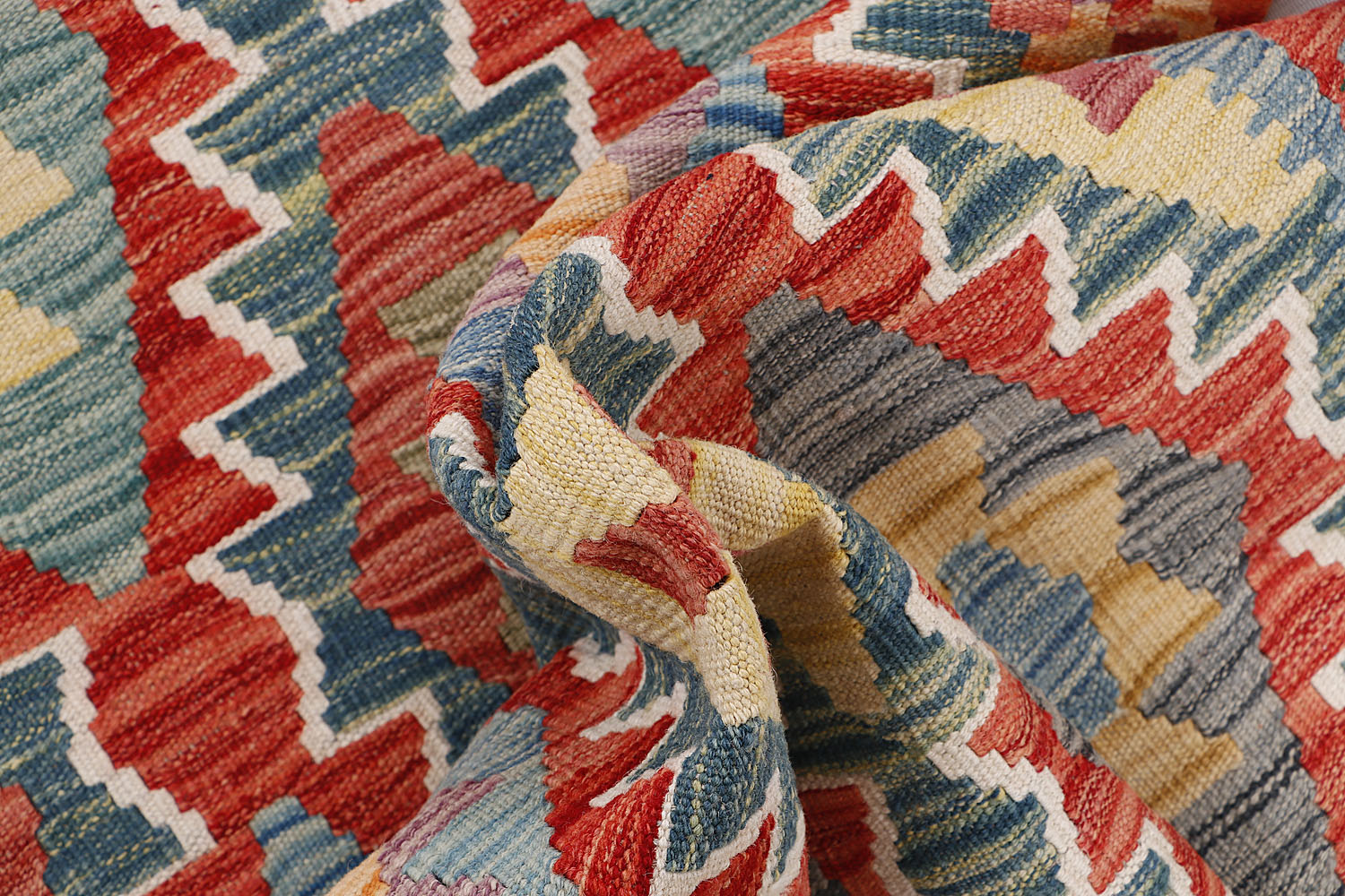 3' X 8' Multy Handmade Veggie Dye Kilim Rug Runner