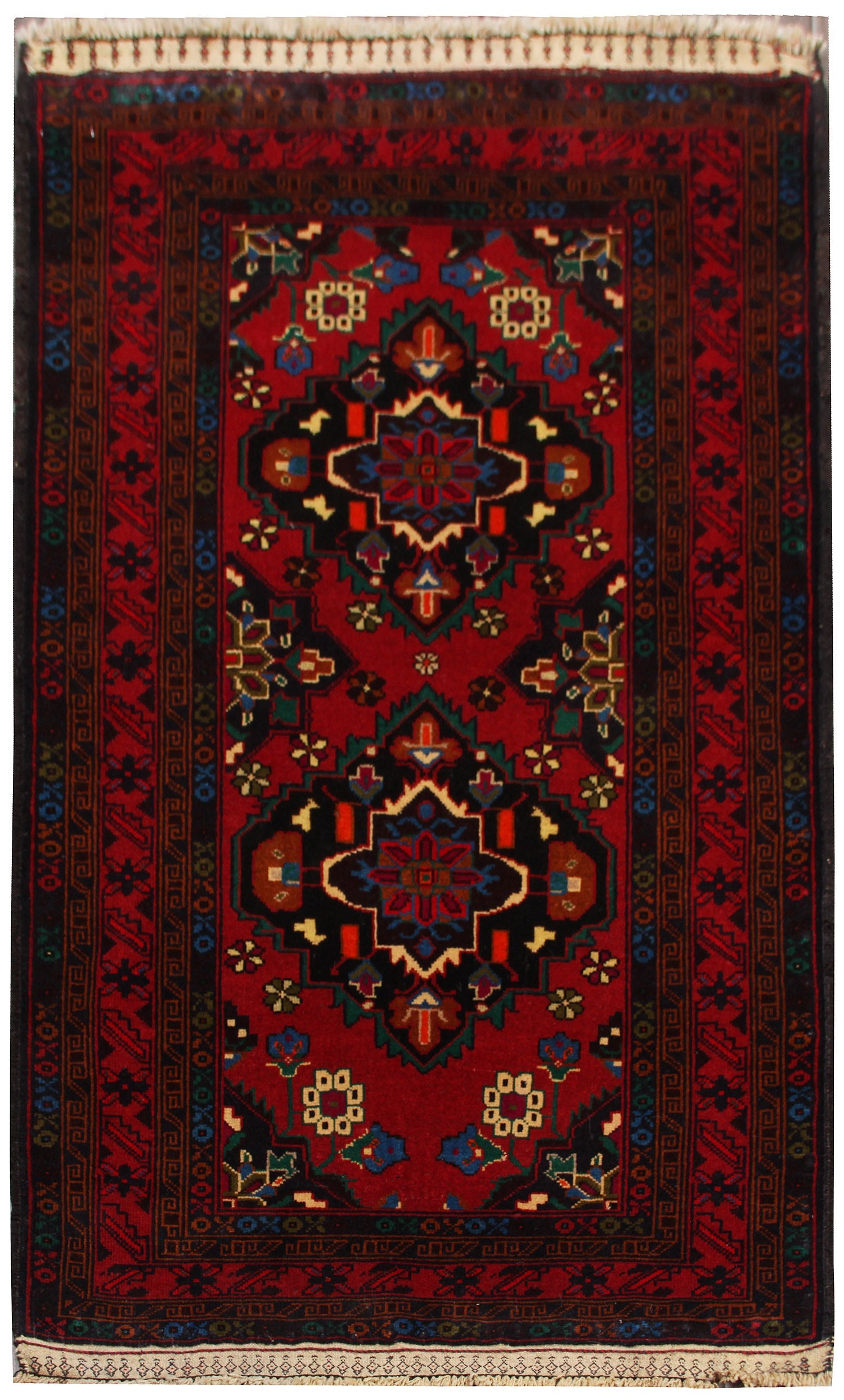 Handmade Adraskan Baluchi Afghan Rug