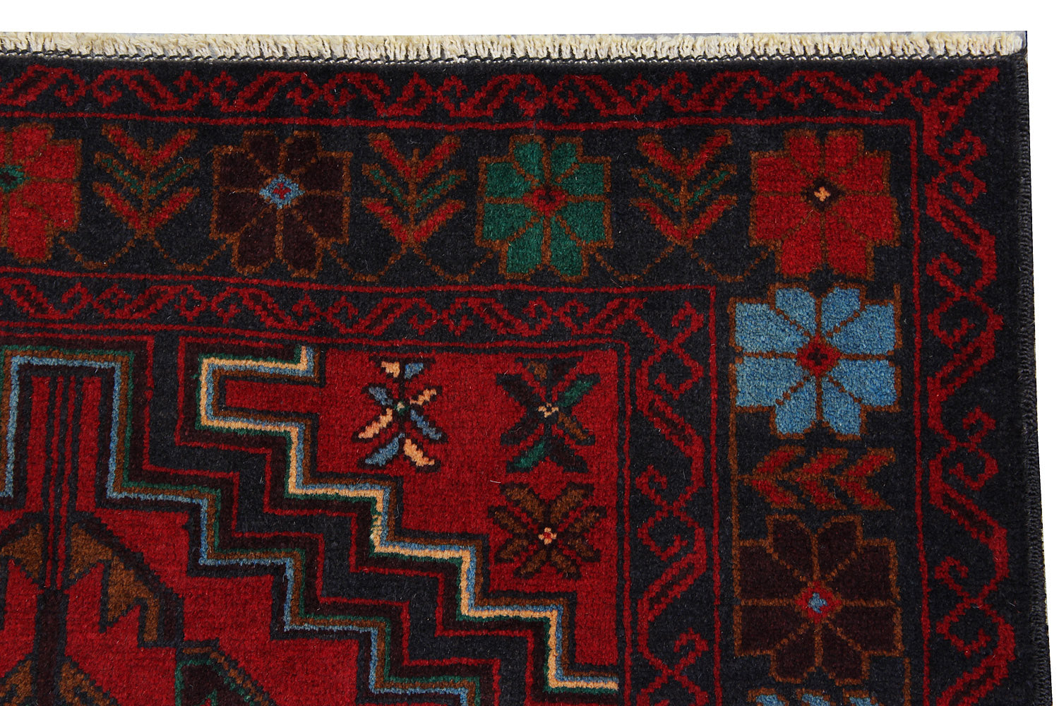 Handmade Adraskan Baluchi Afghan Rug