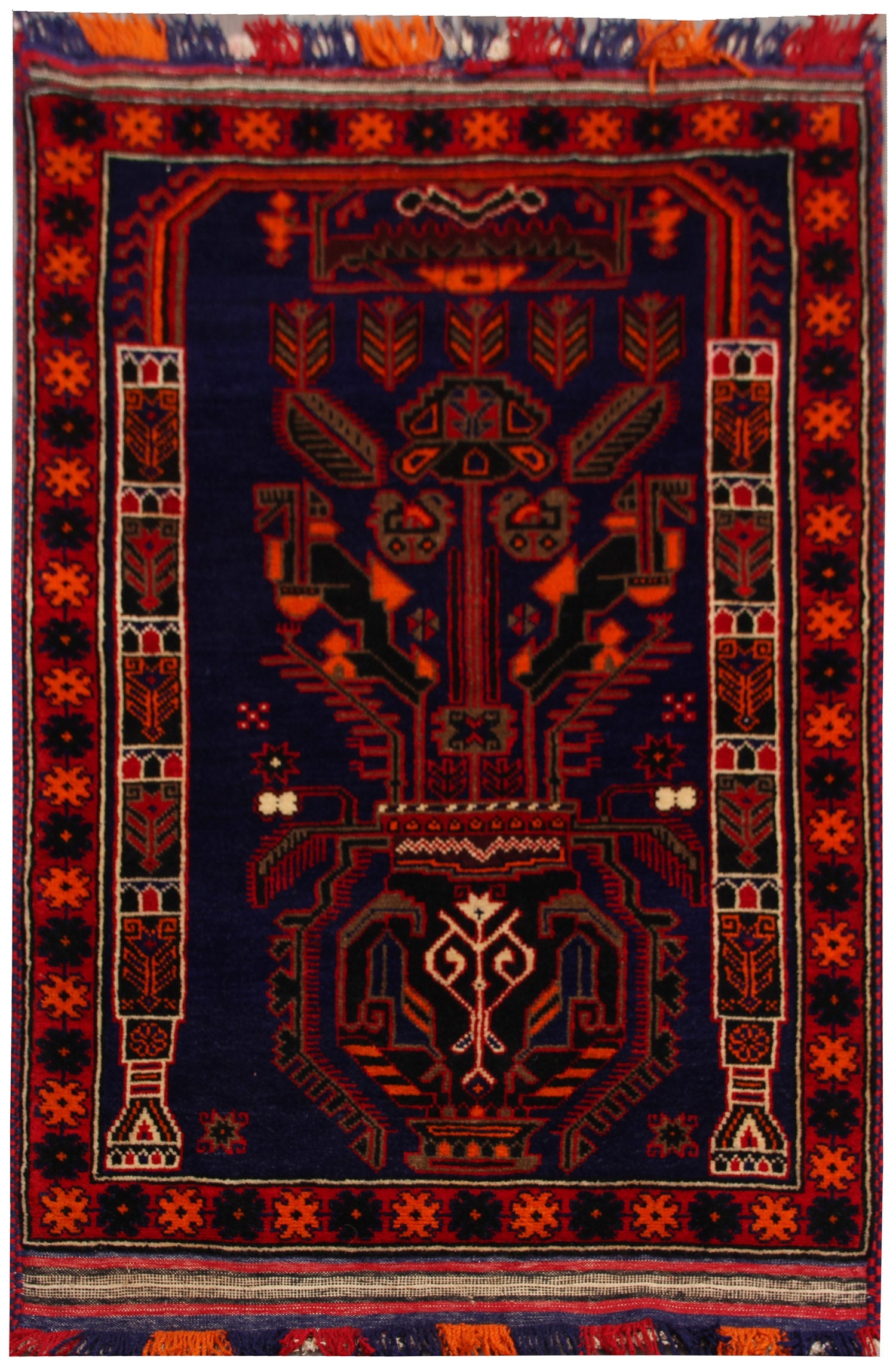Handmade Adraskan Baluchi Afghan Rug
