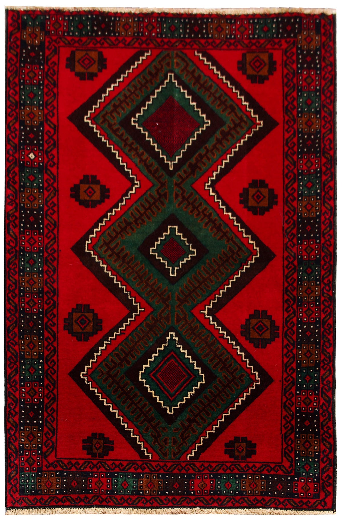 Handmade Adraskan Baluchi Afghan Rug