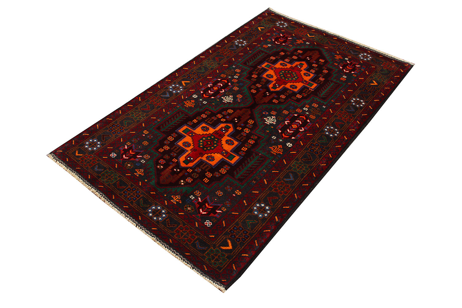 Handmade Adraskan Baluchi Afghan Rug