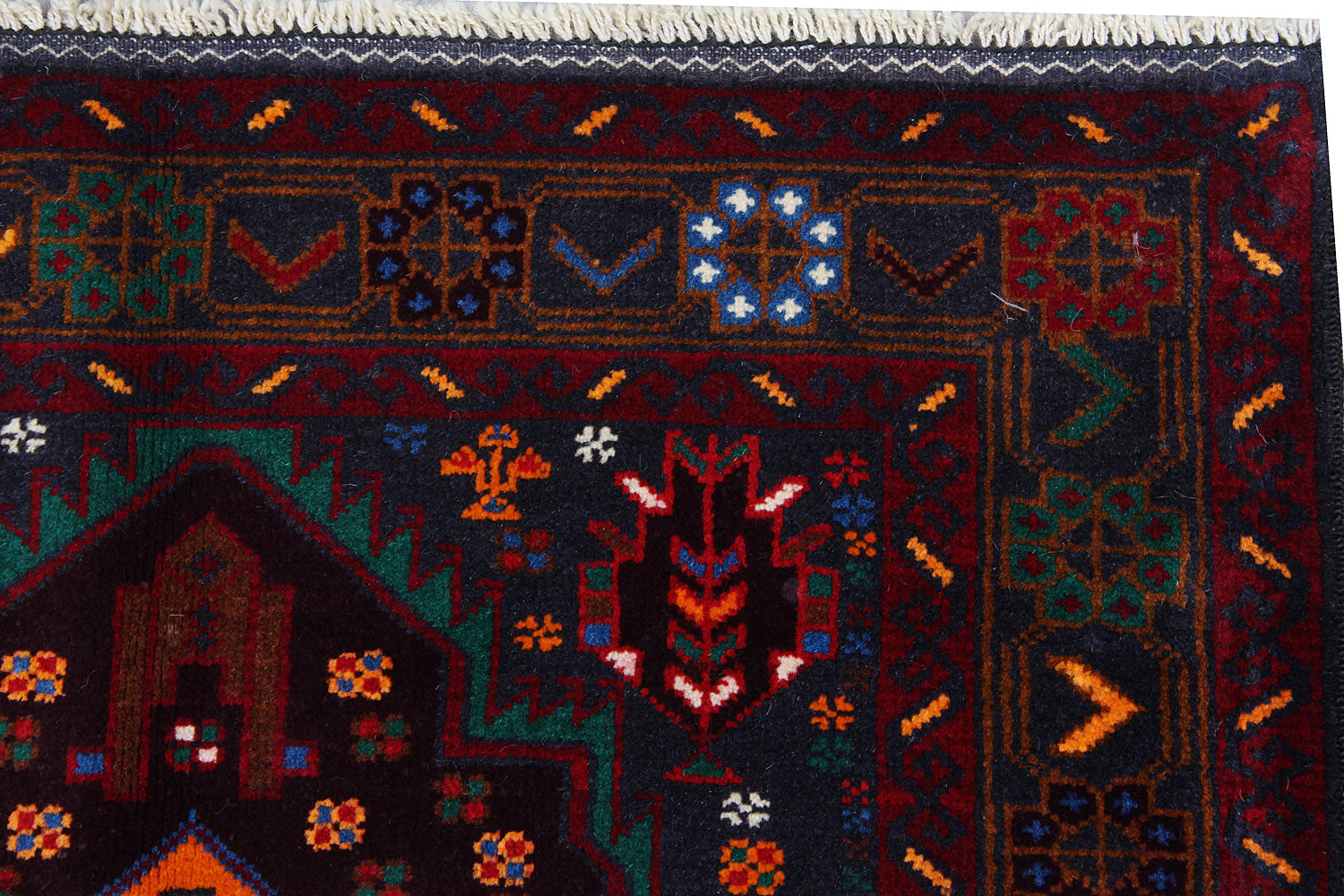 Handmade Adraskan Baluchi Afghan Rug