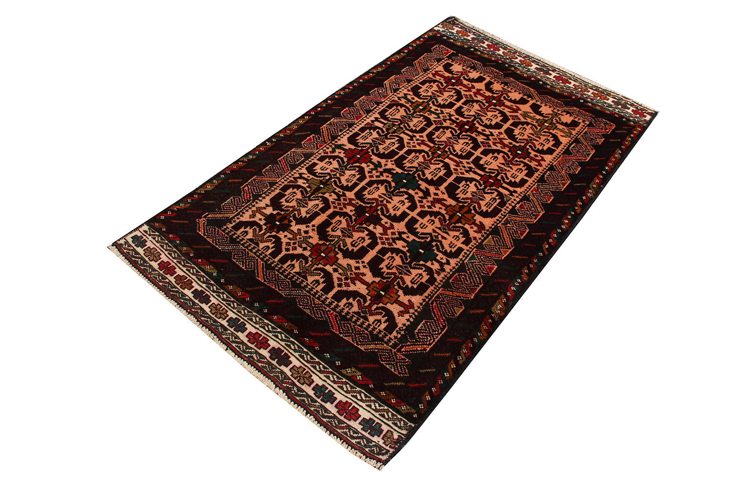 Handmade Adraskan Baluchi Afghan Rug