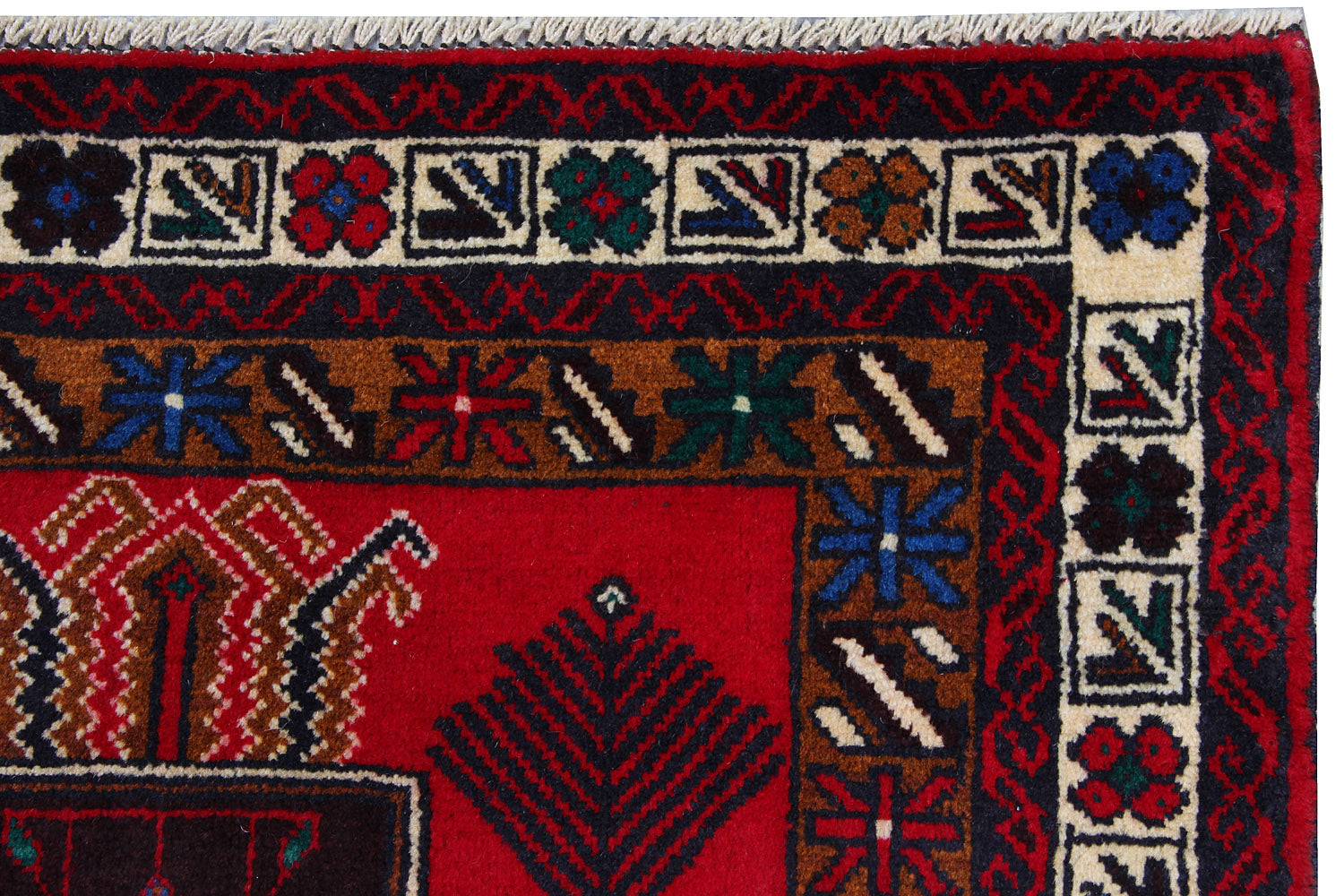 Handmade Adraskan Baluchi Afghan Rug