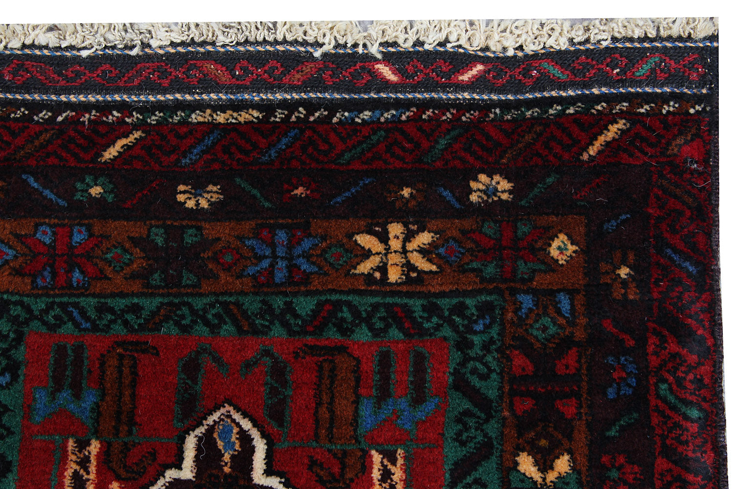 Handmade Adraskan Baluchi Afghan Rug