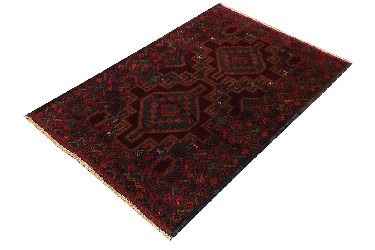 Handmade Adraskan Baluchi Afghan Rug