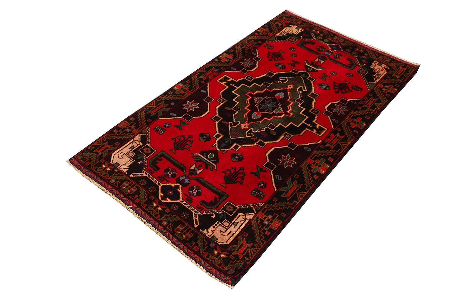Handmade Adraskan Baluchi Afghan Rug