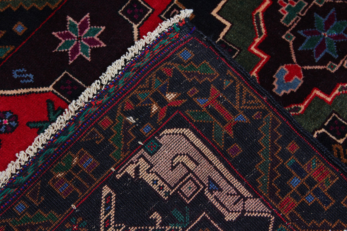Handmade Adraskan Baluchi Afghan Rug
