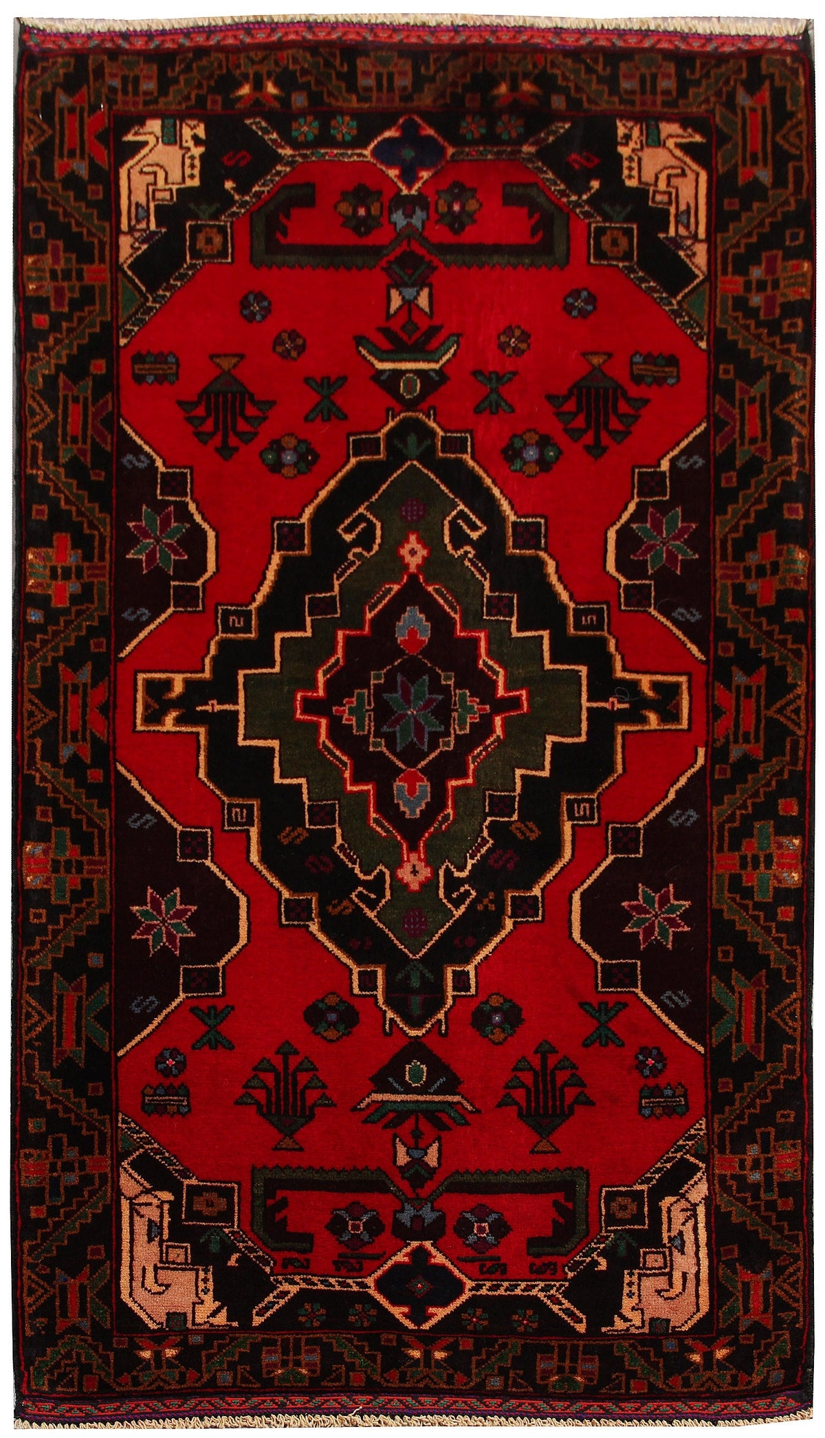 Handmade Adraskan Baluchi Afghan Rug