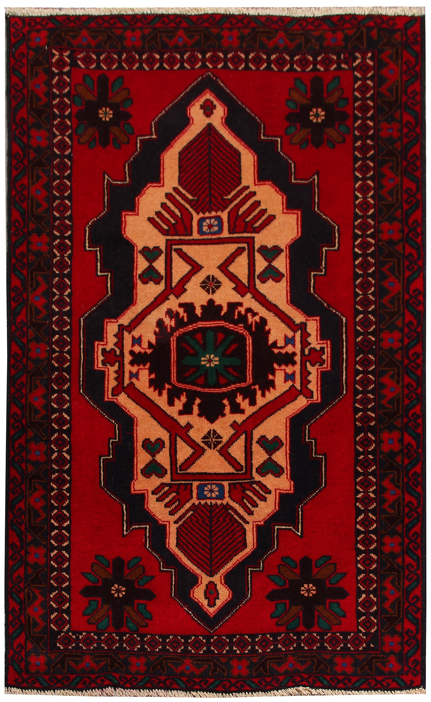 Handmade Adraskan Baluchi Afghan Rug