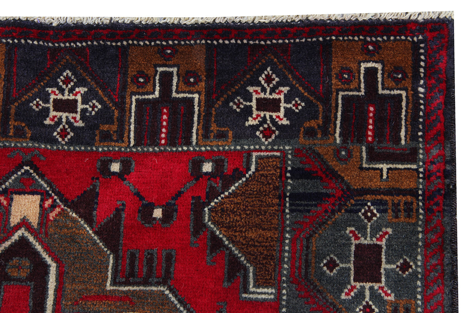 Handmade Adraskan Baluchi Afghan Rug