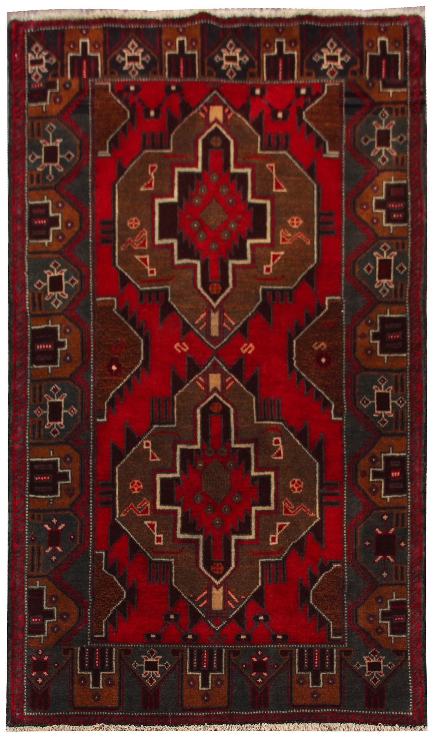 Handmade Adraskan Baluchi Afghan Rug