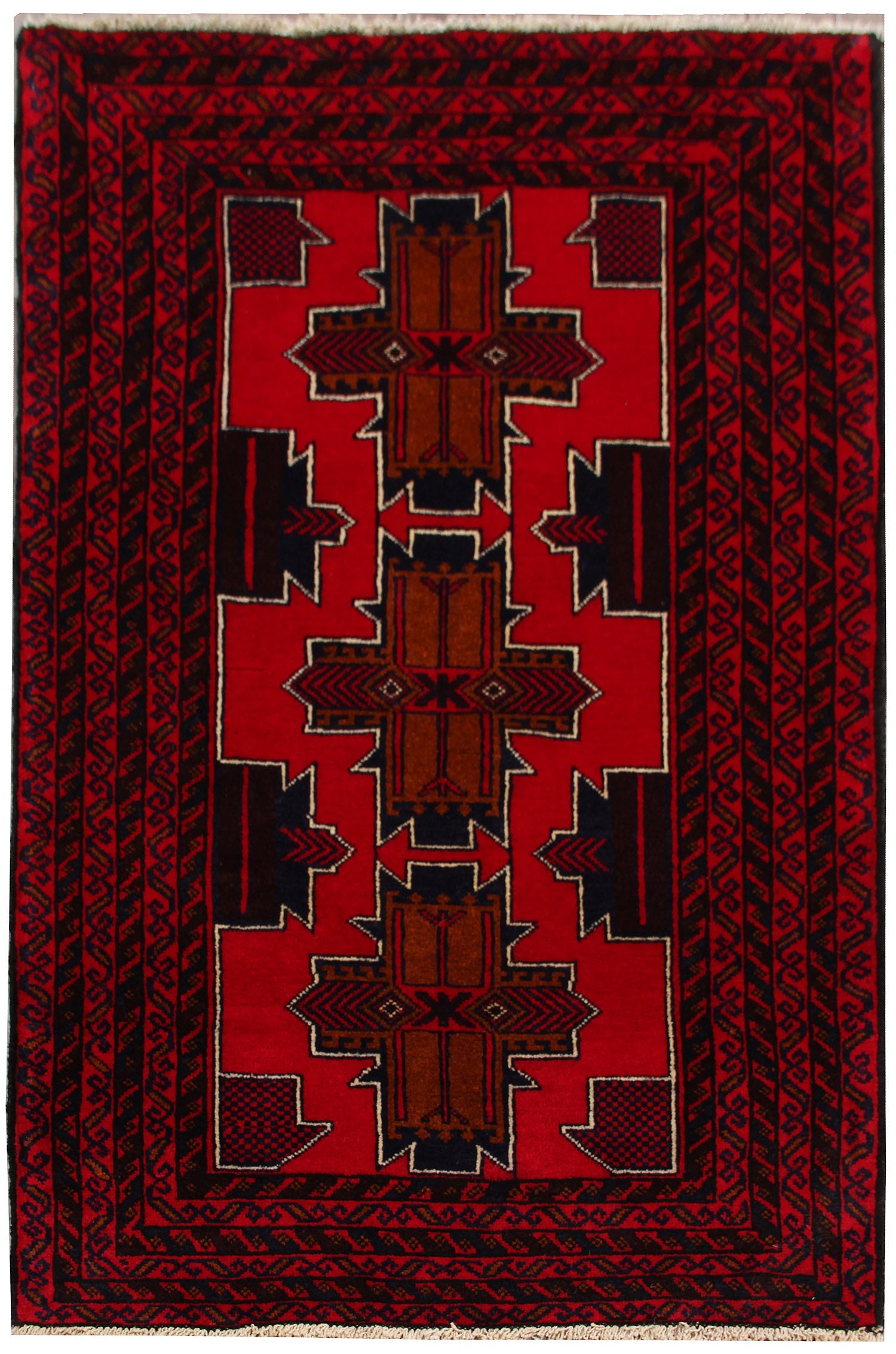 Handmade Adraskan Baluchi Afghan Rug