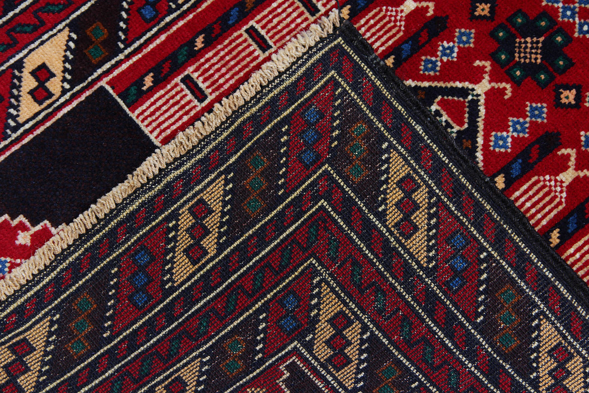 Handmade Adraskan Baluchi Afghan Rug