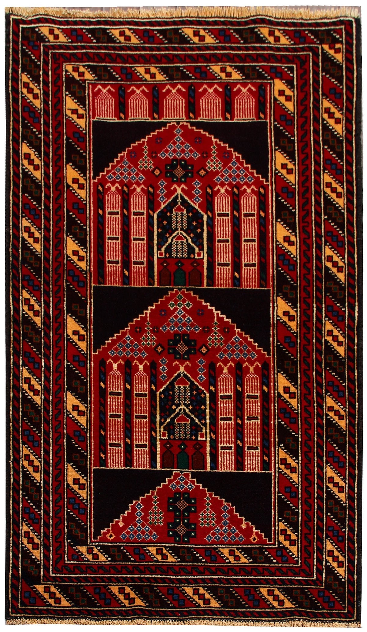 Handmade Adraskan Baluchi Afghan Rug