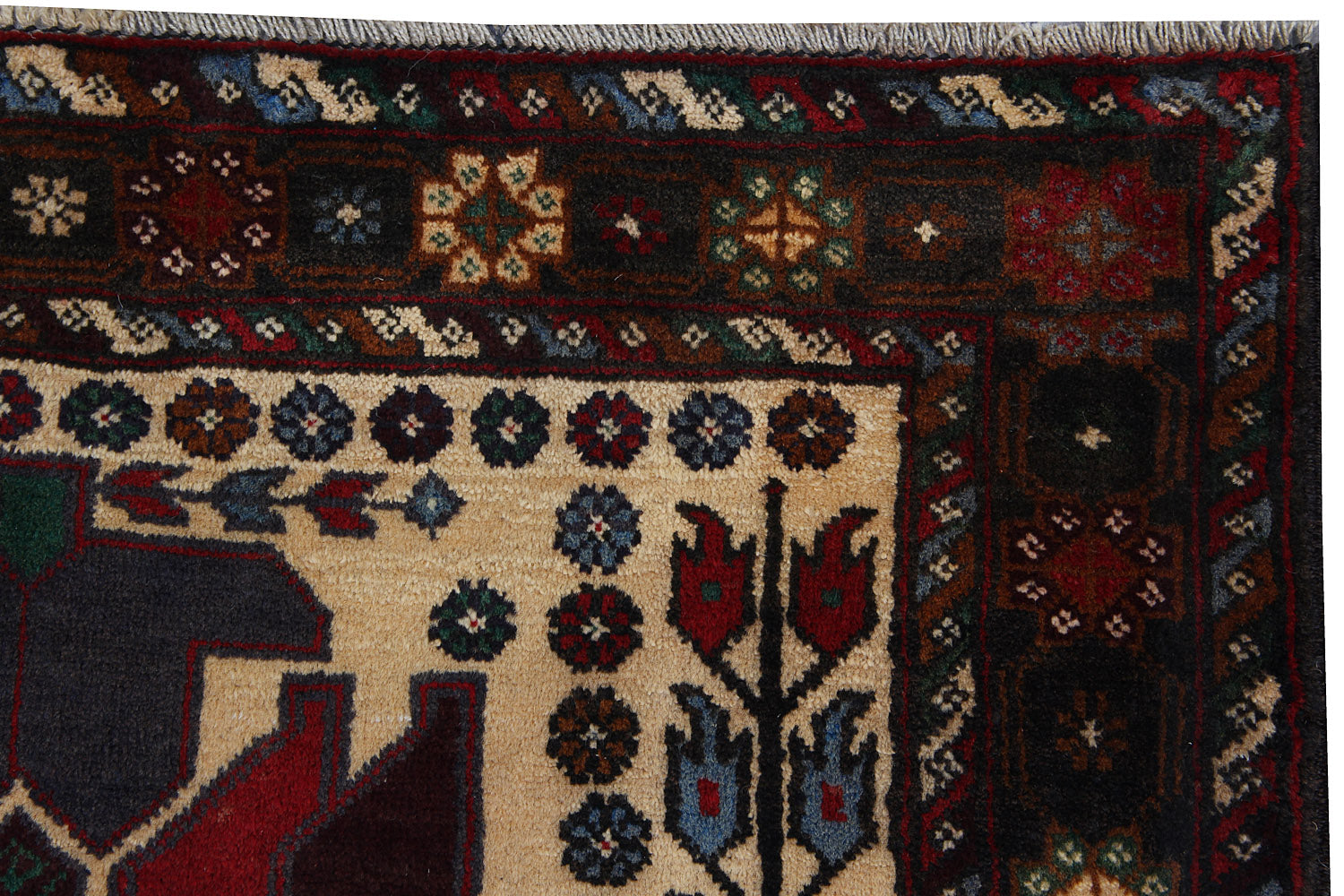 Handmade Adraskan Baluchi Afghan Rug