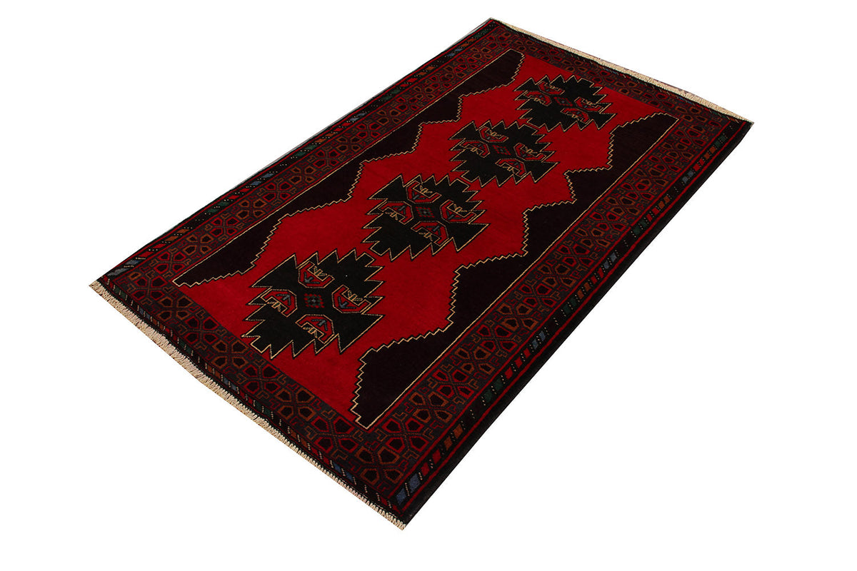 Handmade Adraskan Baluchi Afghan Rug
