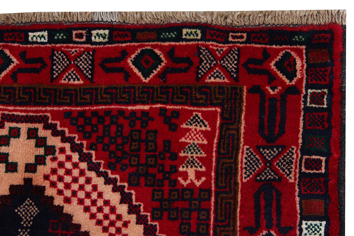 Handmade Adraskan Baluchi Afghan Rug