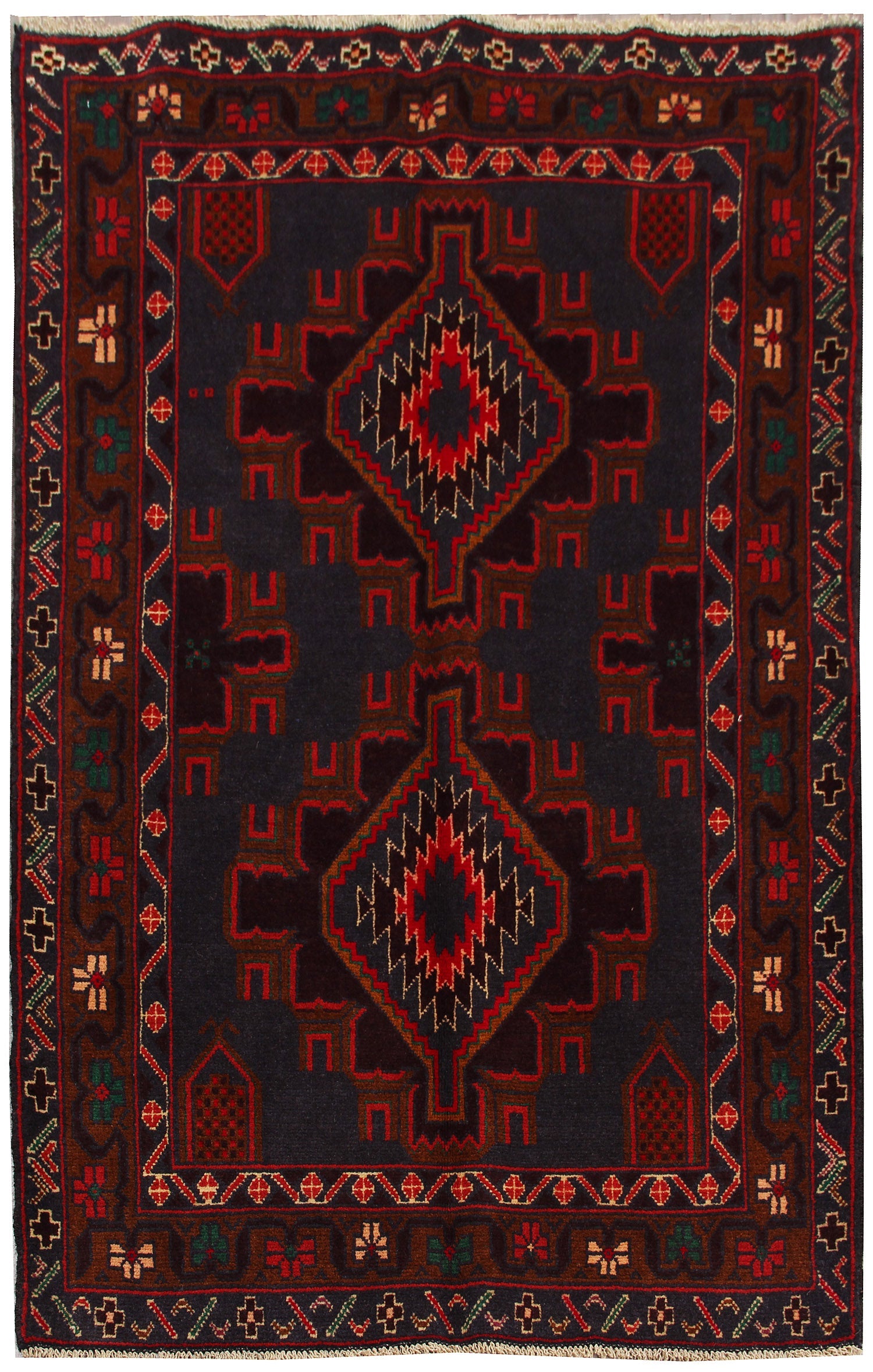 Handmade Adraskan Baluchi Afghan Rug