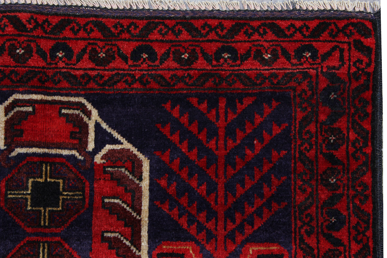 Handmade Adraskan Baluchi Afghan Rug