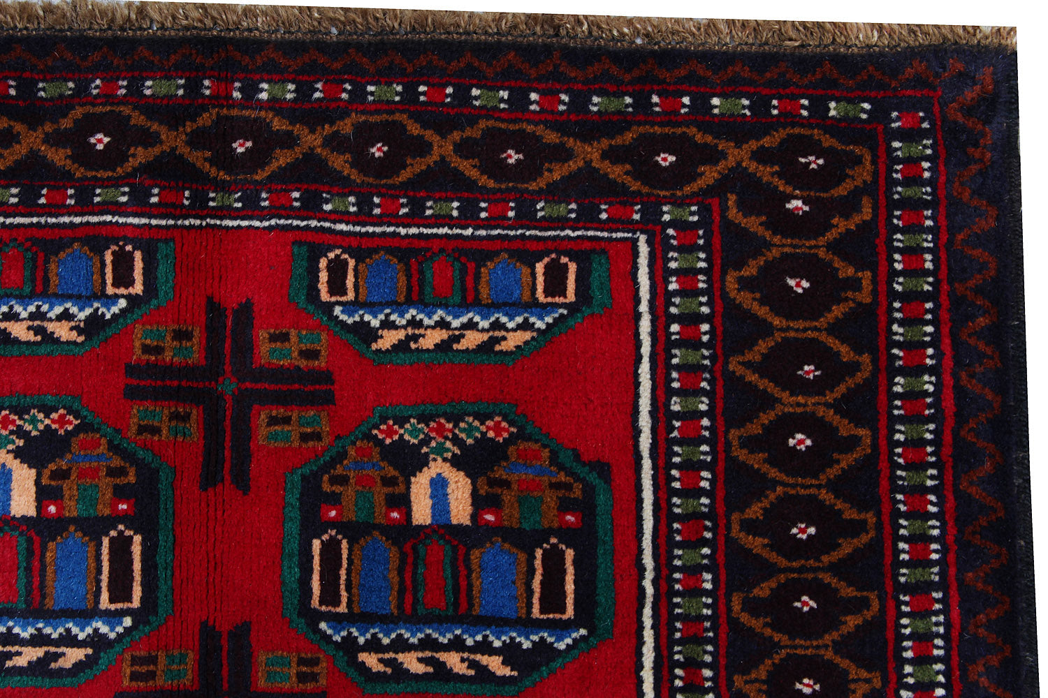 Handmade Adraskan Baluchi Afghan Rug