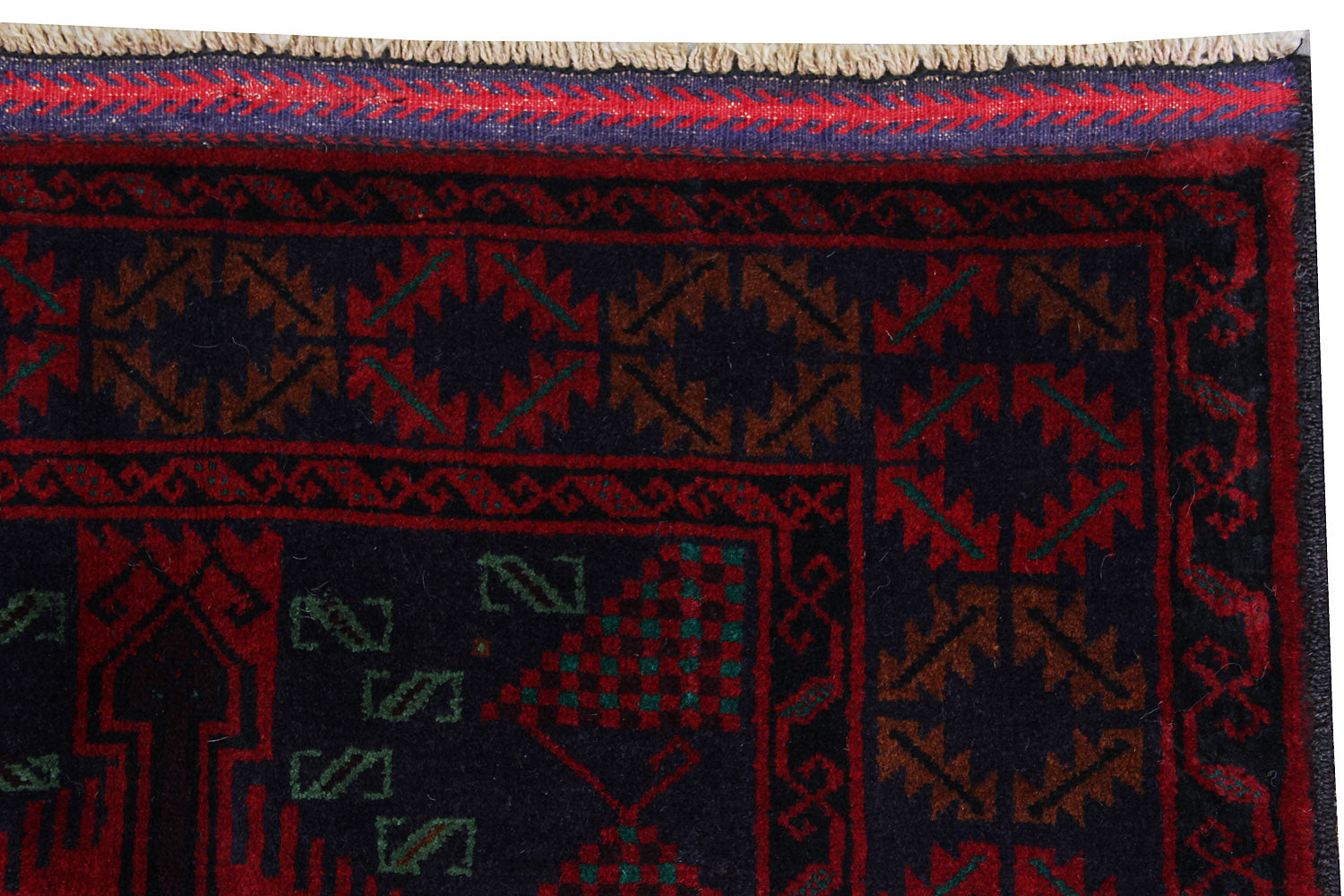 Handmade Adraskan Baluchi Afghan Rug