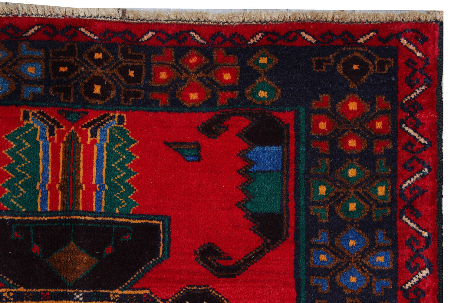 Handmade Adraskan Baluchi Afghan Rug