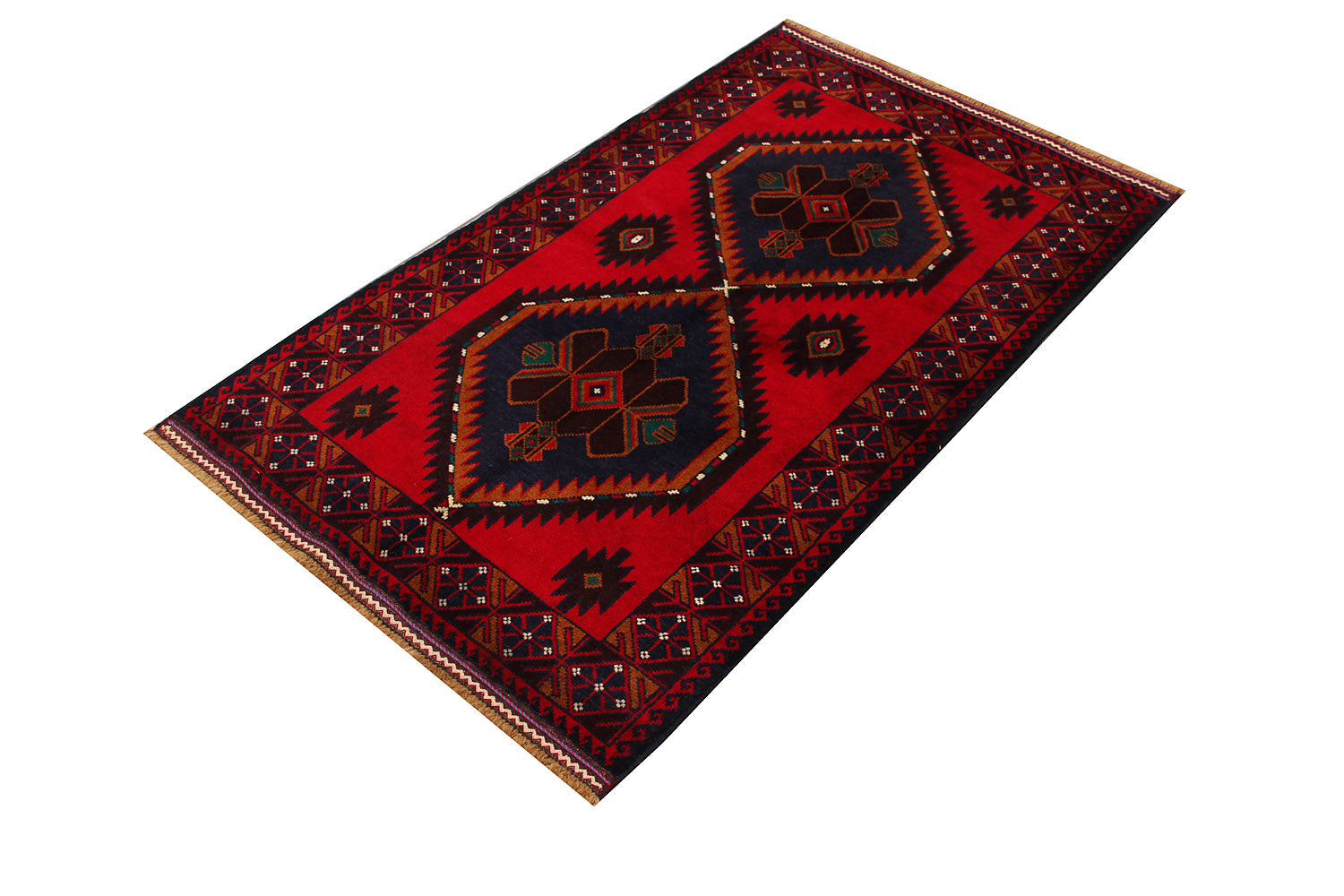 Handmade Adraskan Baluchi Afghan Rug
