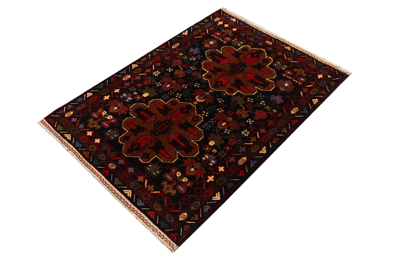 Handmade Adraskan Baluchi Afghan Rug