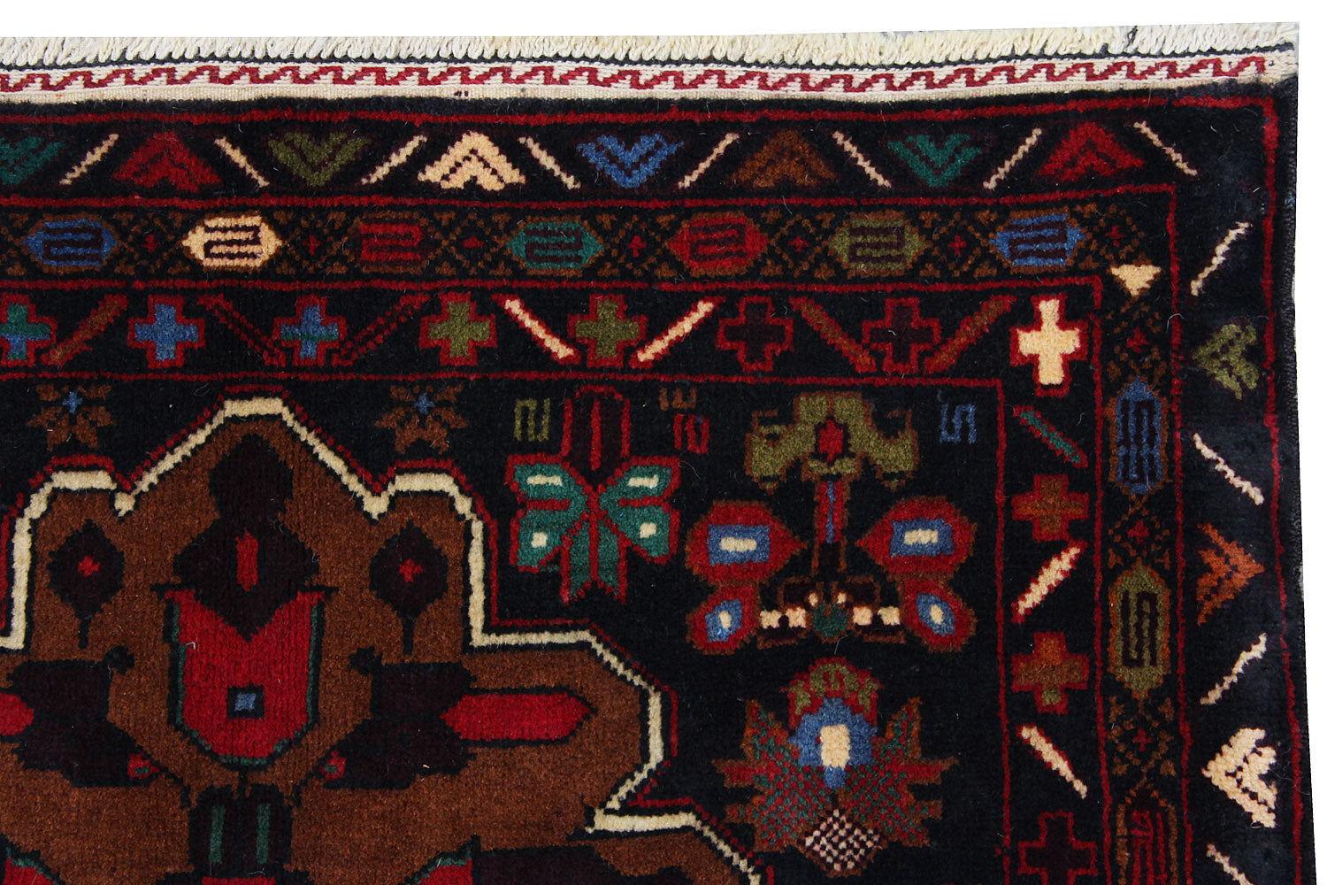 Handmade Adraskan Baluchi Afghan Rug