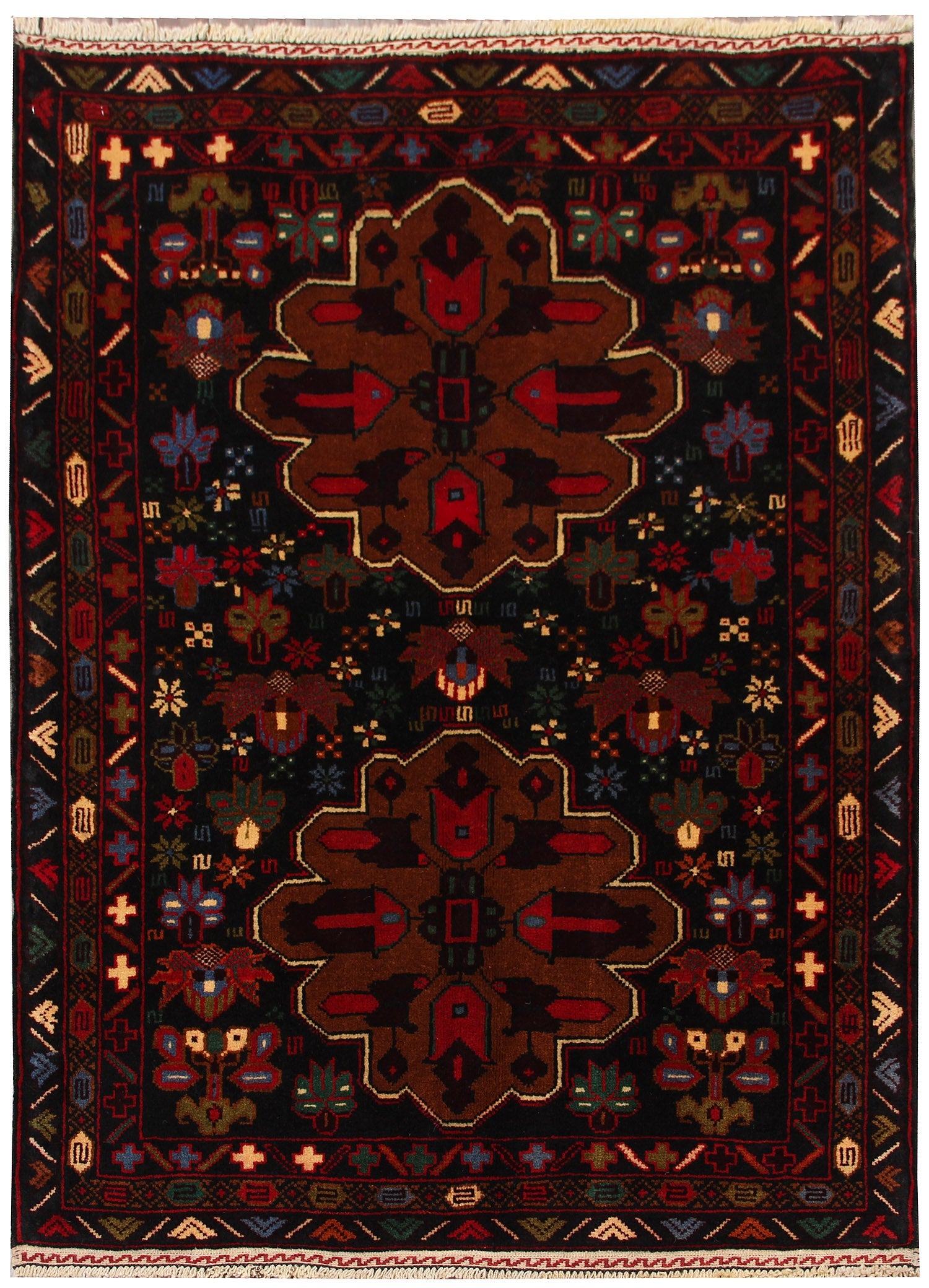 Handmade Adraskan Baluchi Afghan Rug