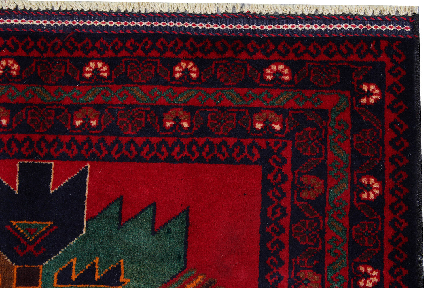 Handmade Adraskan Baluchi Afghan Rug