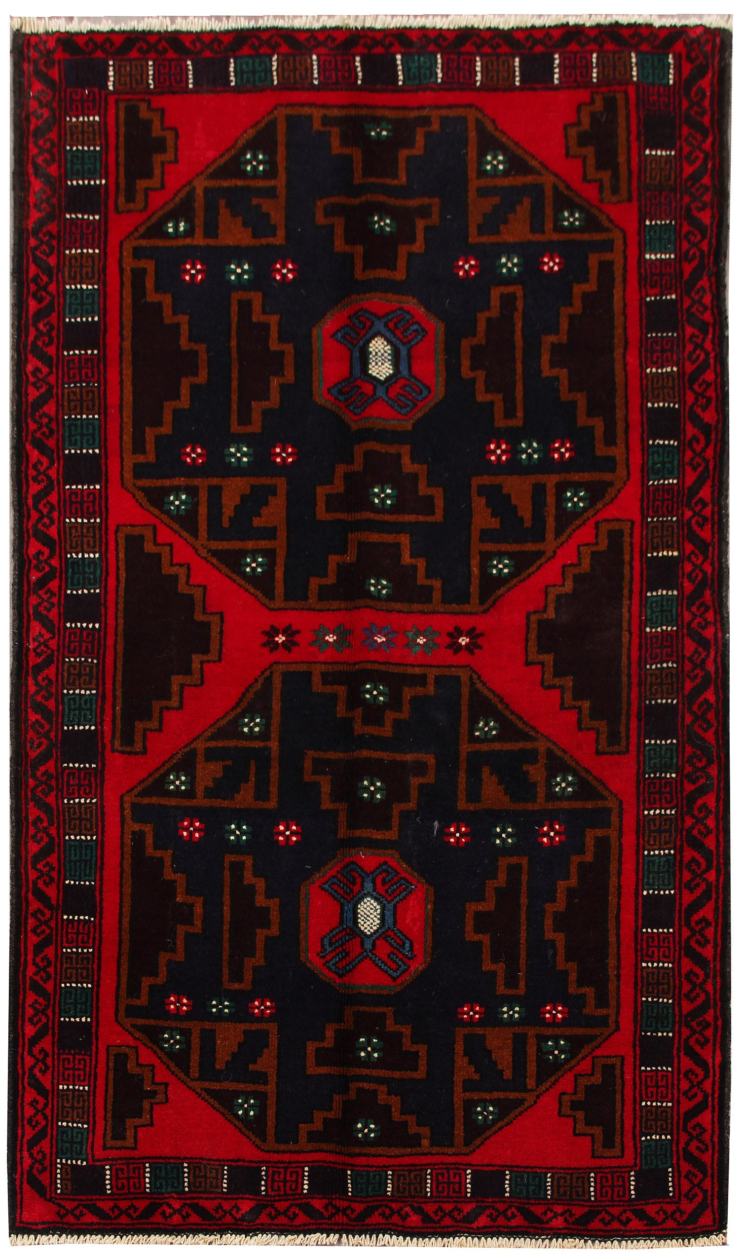 Handmade Adraskan Baluchi Afghan Rug