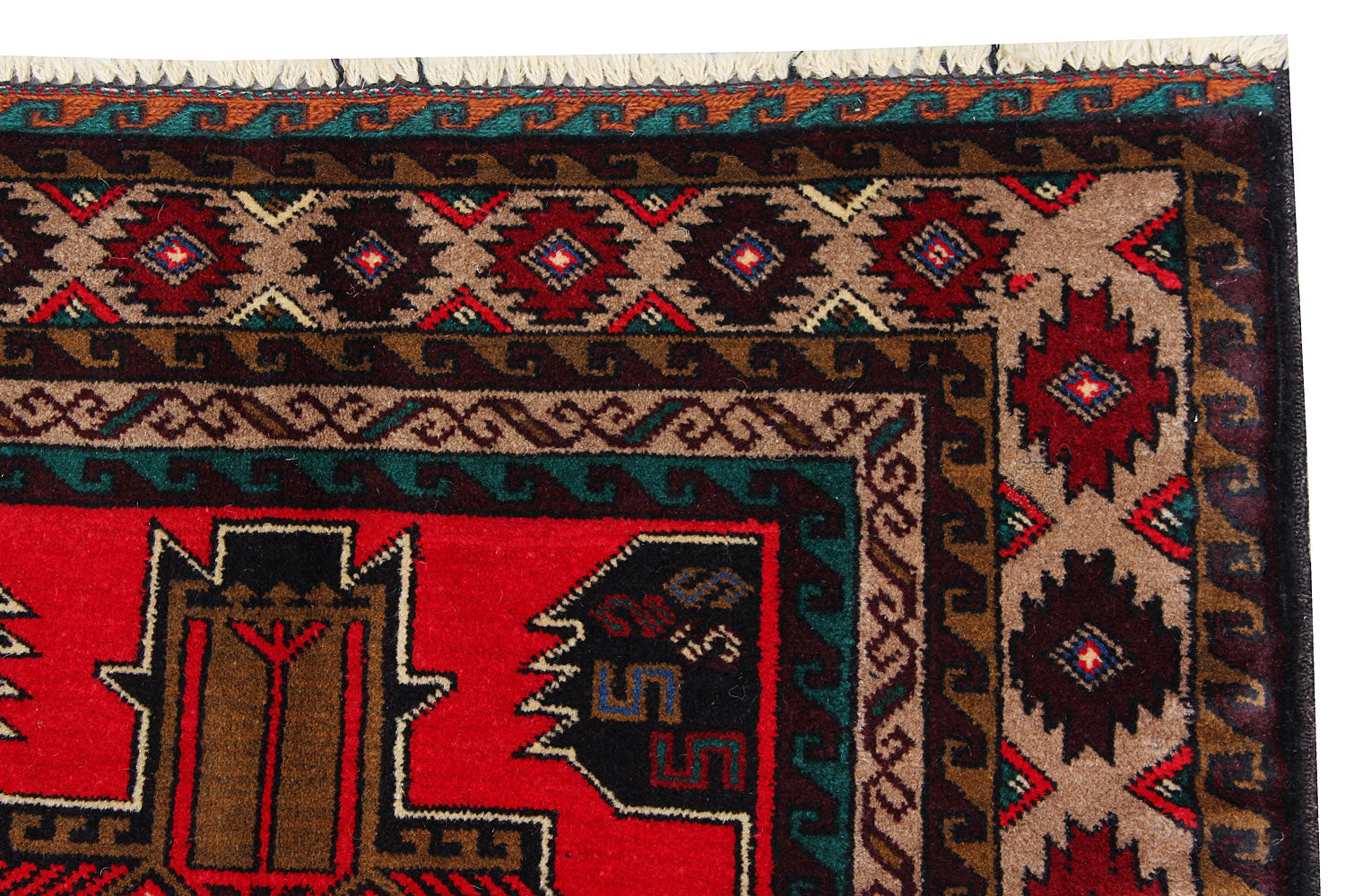 Handmade Adraskan Baluchi Afghan Rug