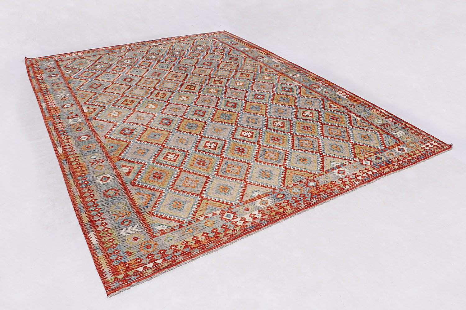 Multy Handmade Veggie Dye Kilim Rug Rectangular