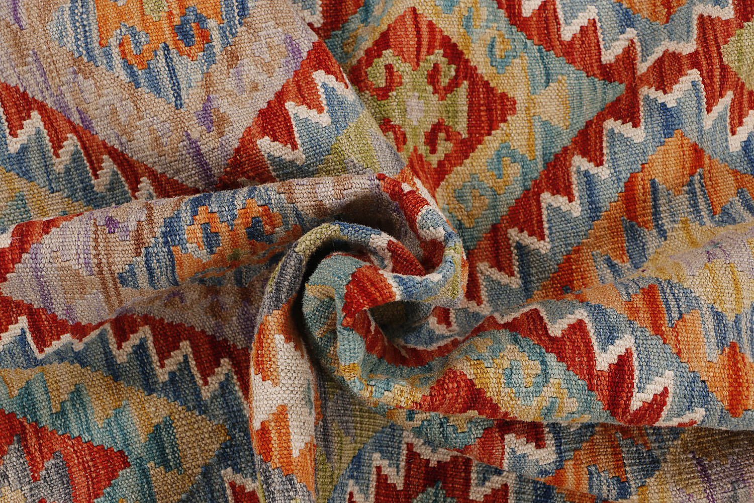 Multy Handmade Veggie Dye Kilim Rug Rectangular