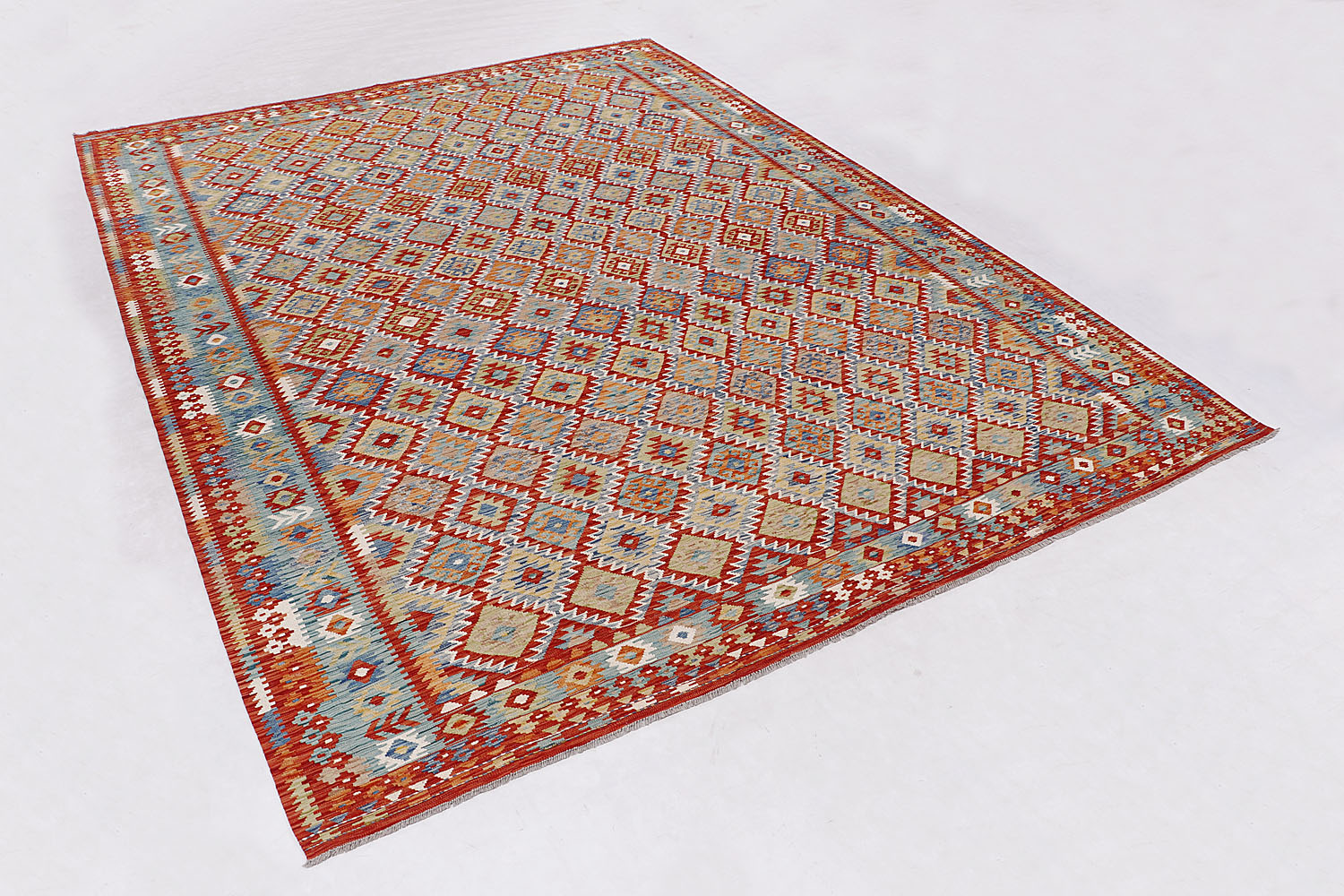 Multy Handmade Veggie Dye Kilim Rug Rectangular