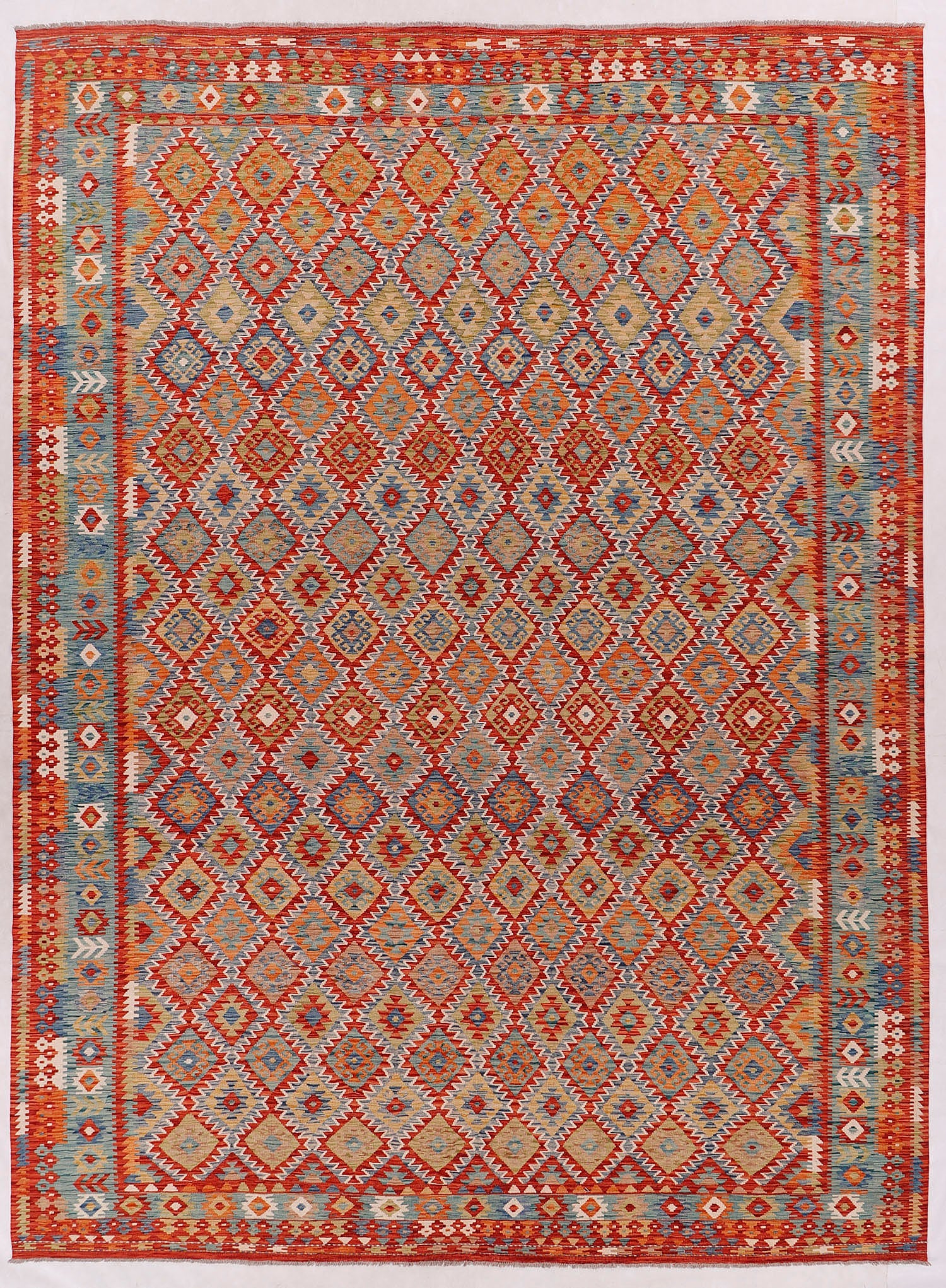 Multy Handmade Veggie Dye Kilim Rug Rectangular