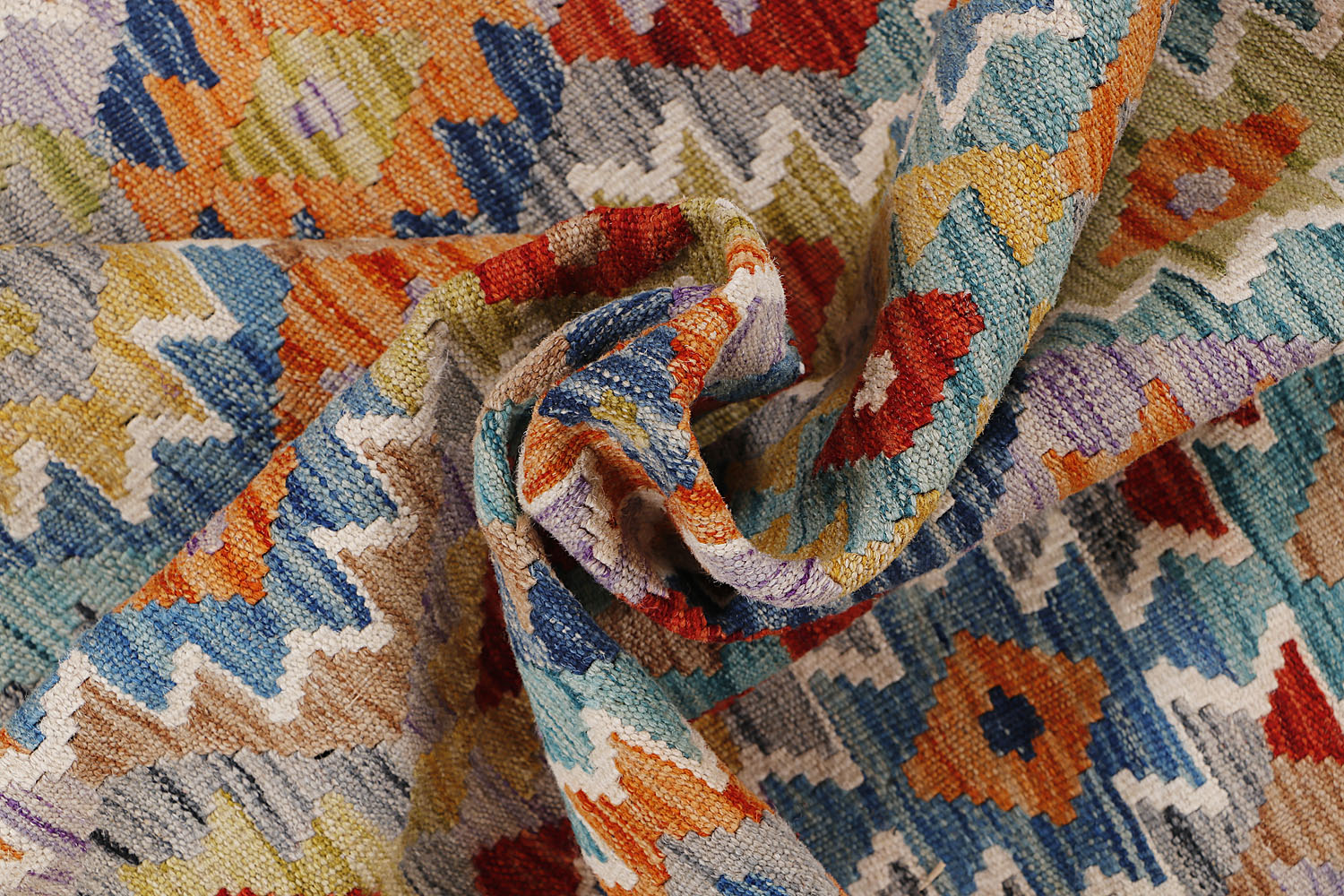 Multy Handmade Veggie Dye Kilim Rug Rectangular