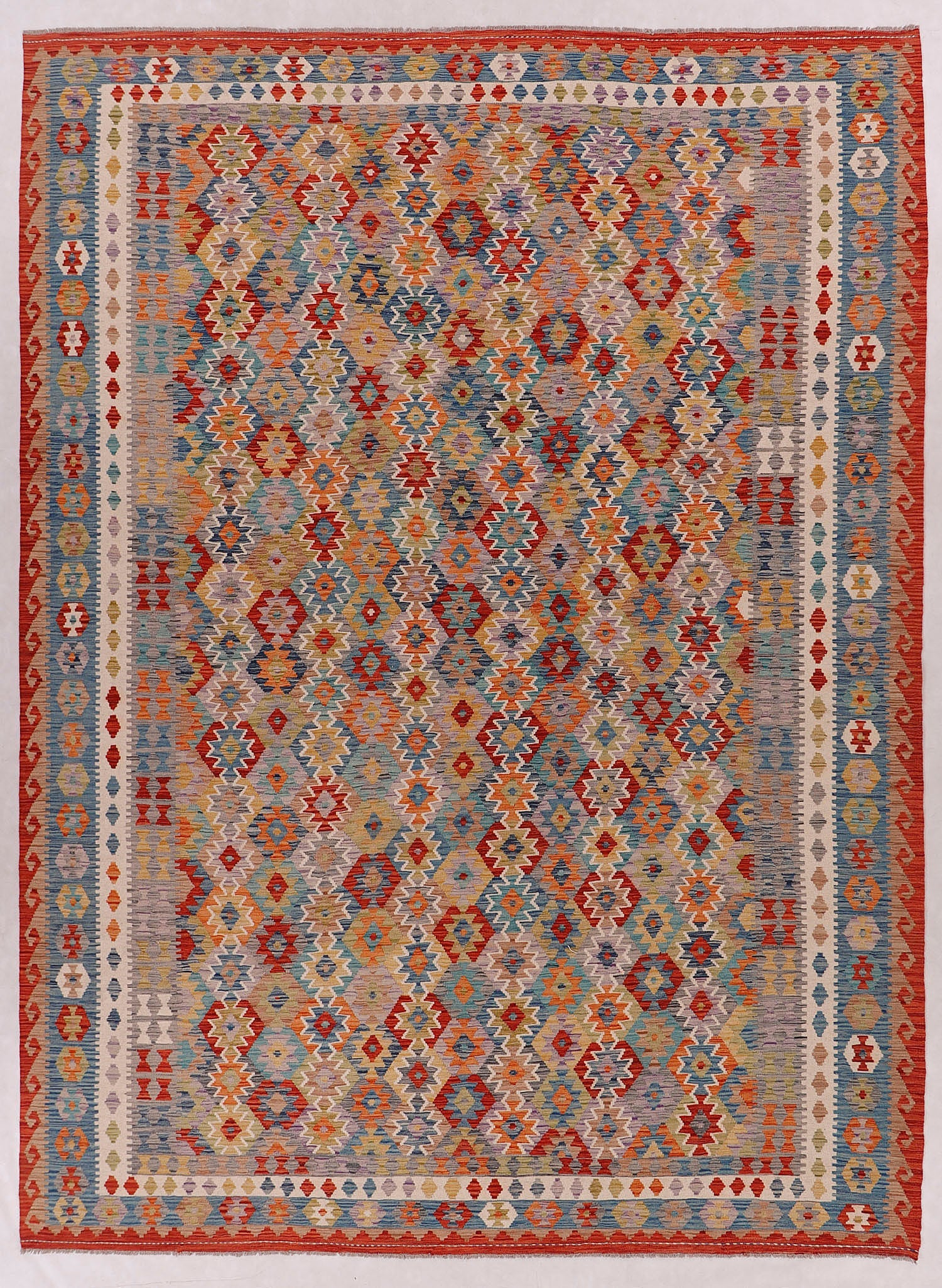 Multy Handmade Veggie Dye Kilim Rug Rectangular