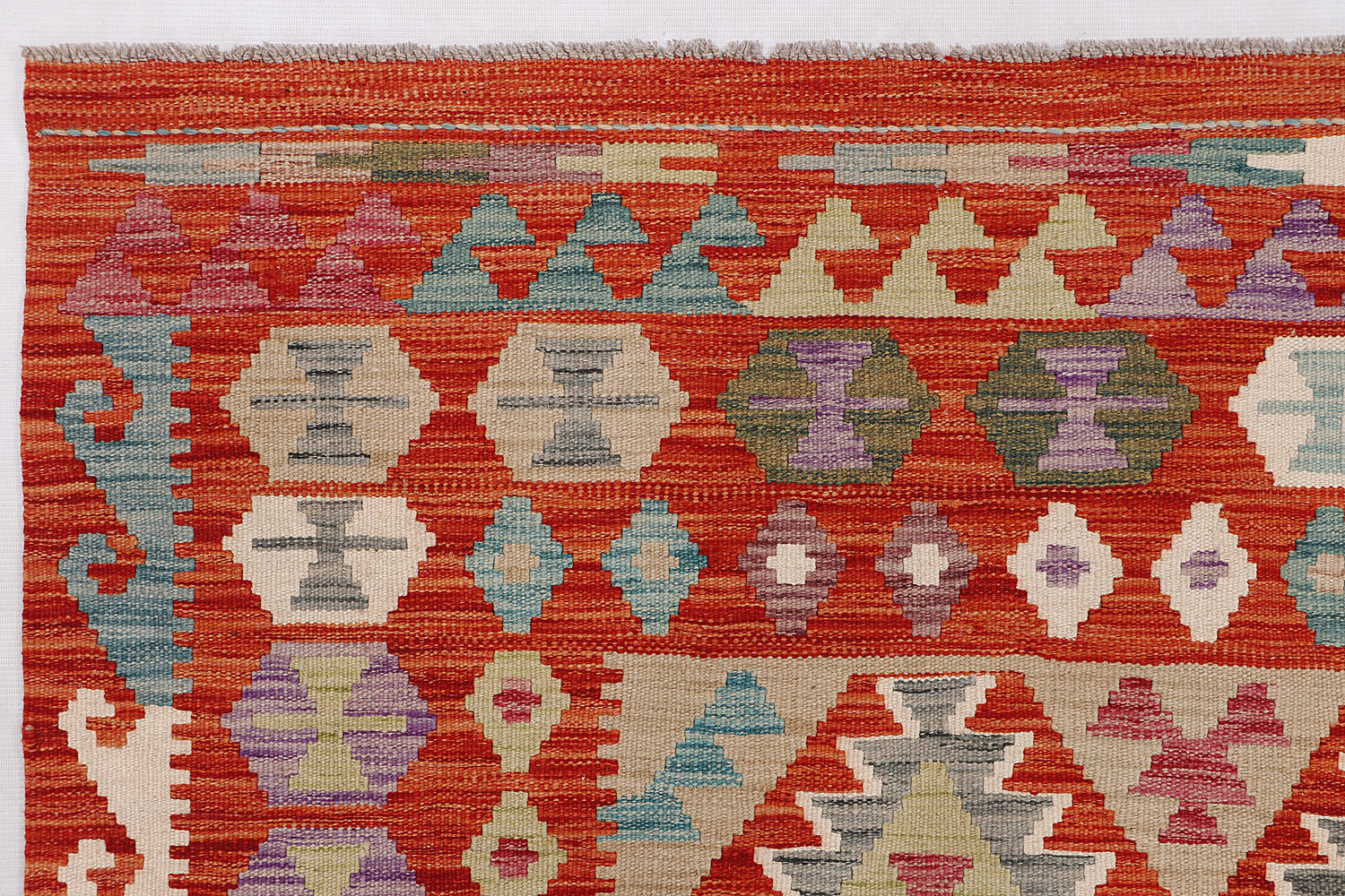 Multy Handmade Veggie Dye Kilim Rug Rectangular
