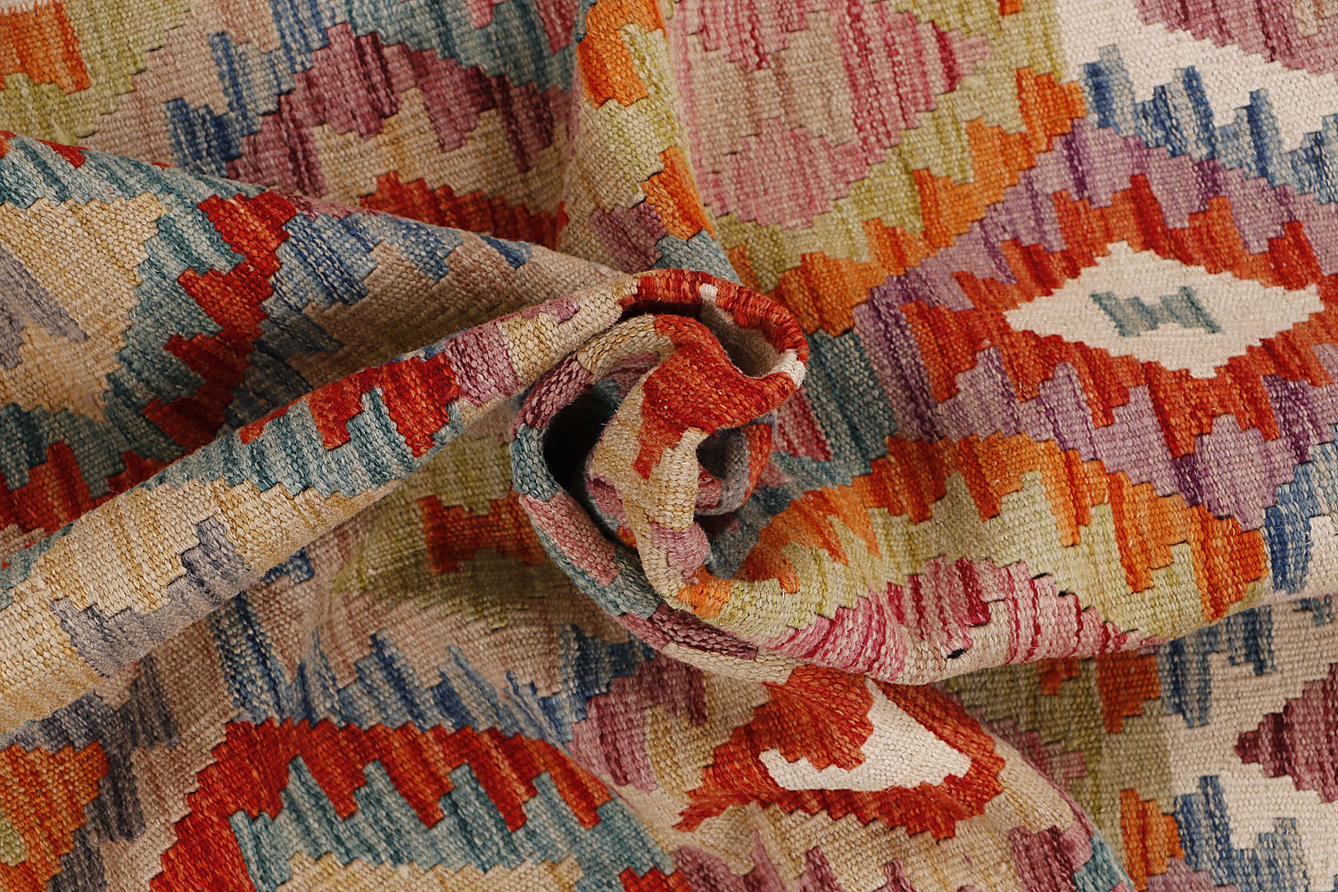 Multy Handmade Veggie Dye Kilim Rug Rectangular