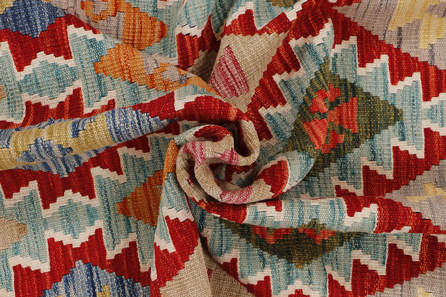 Multy Handmade Veggie Dye Kilim Rug Rectangular