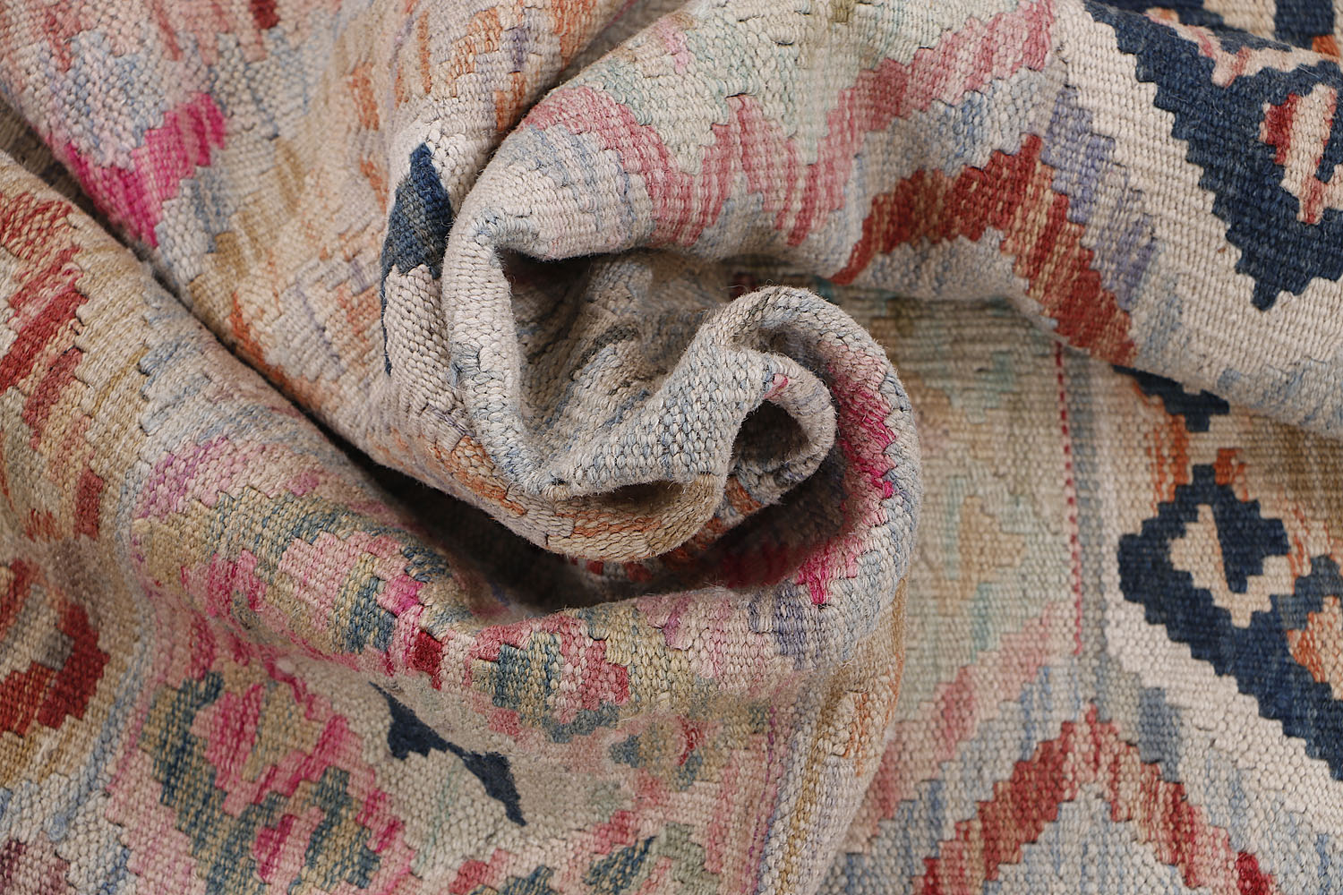 Multy Handmade Veggie Dye Kilim Rug Rectangular