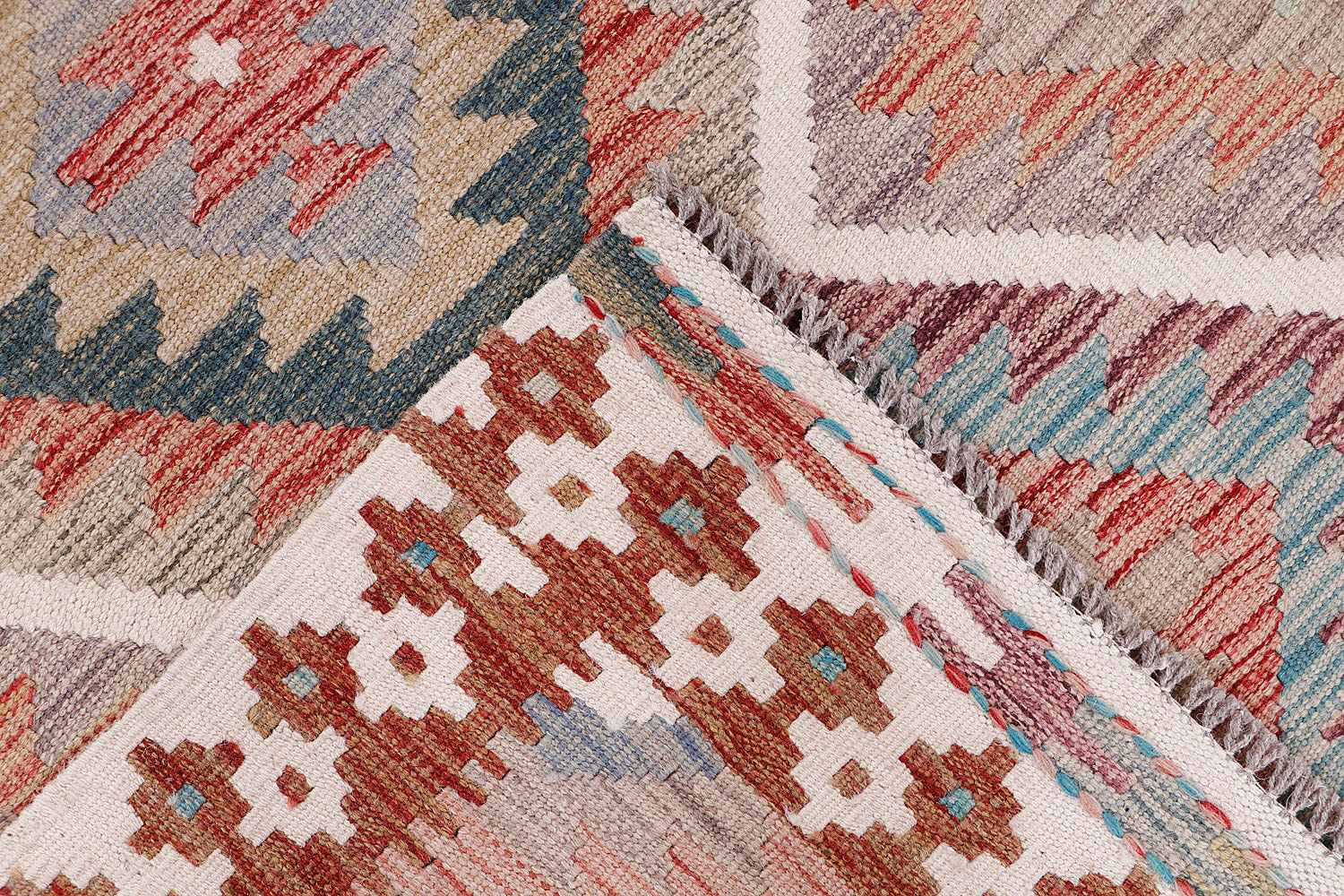 Multy Handmade Veggie Dye Kilim Rug Rectangular