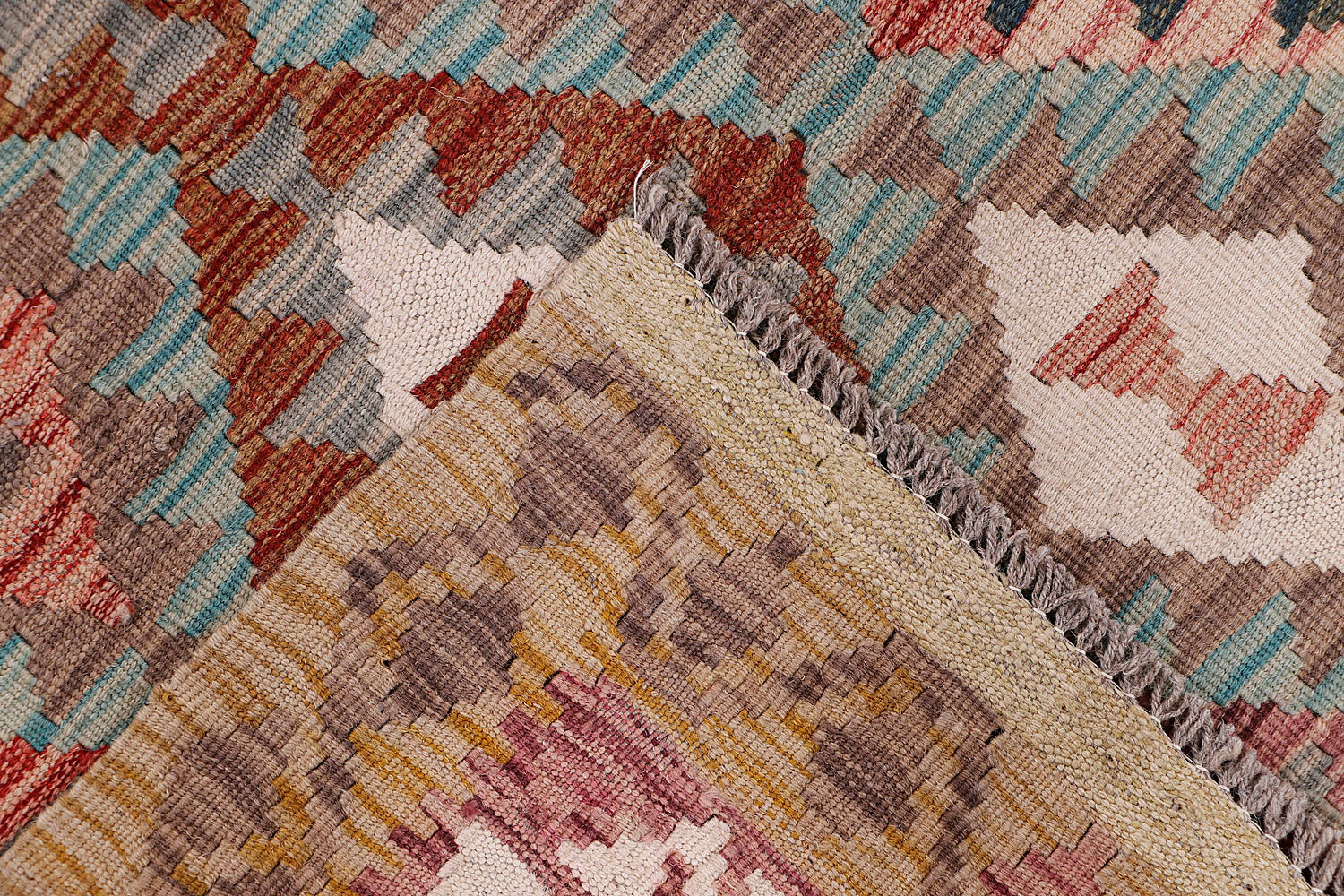 Multy Handmade Veggie Dye Kilim Rug Rectangular